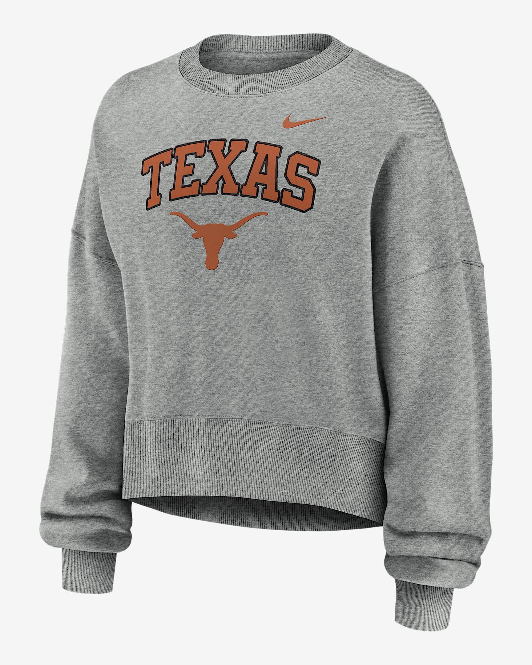 Texas Phoenix Arch Women's Nike College Pullover Crew - Grey Heather