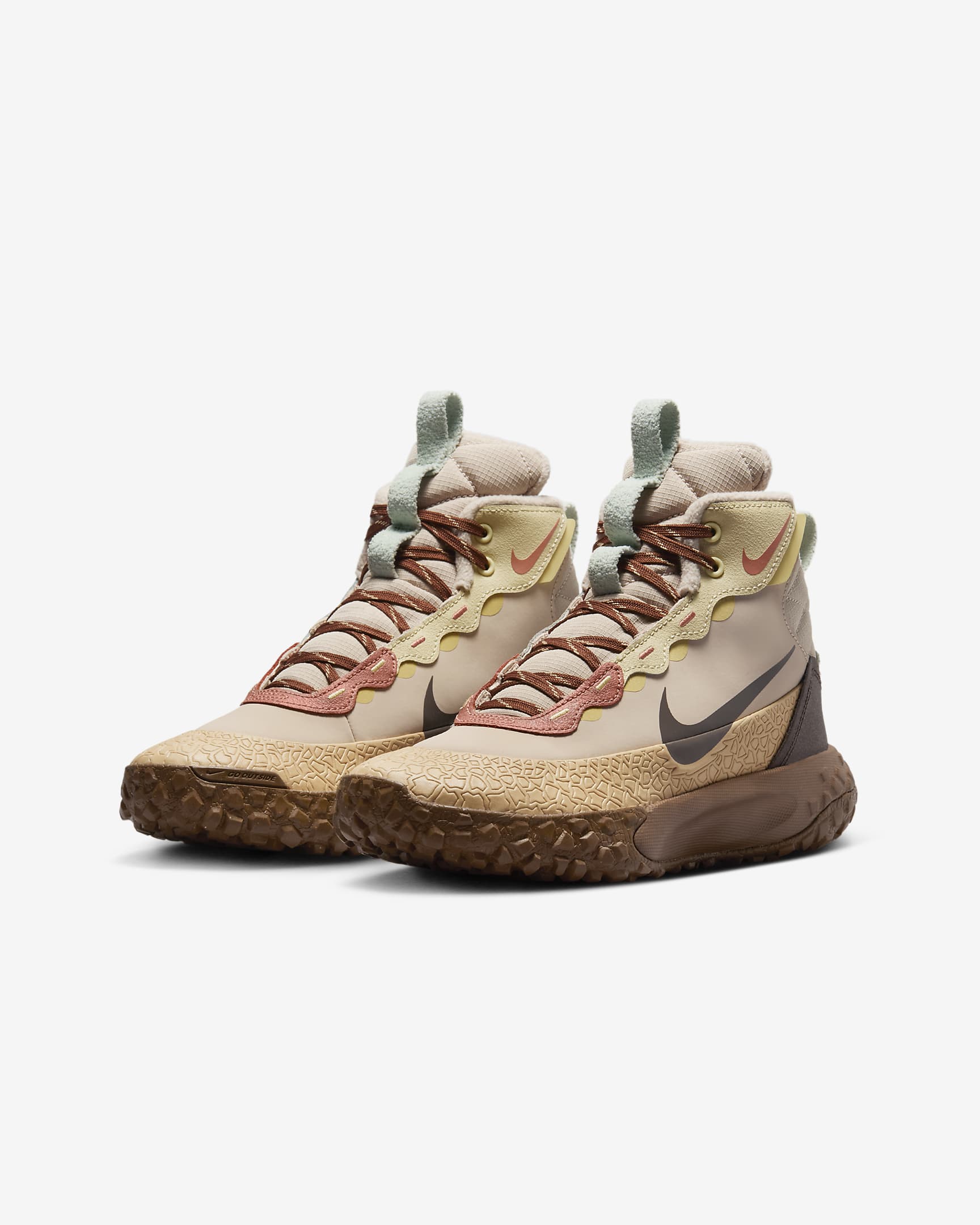 Nike Terrascout 大童鞋款 - Sanddrift/Light British Tan/Seafoam/Baroque Brown