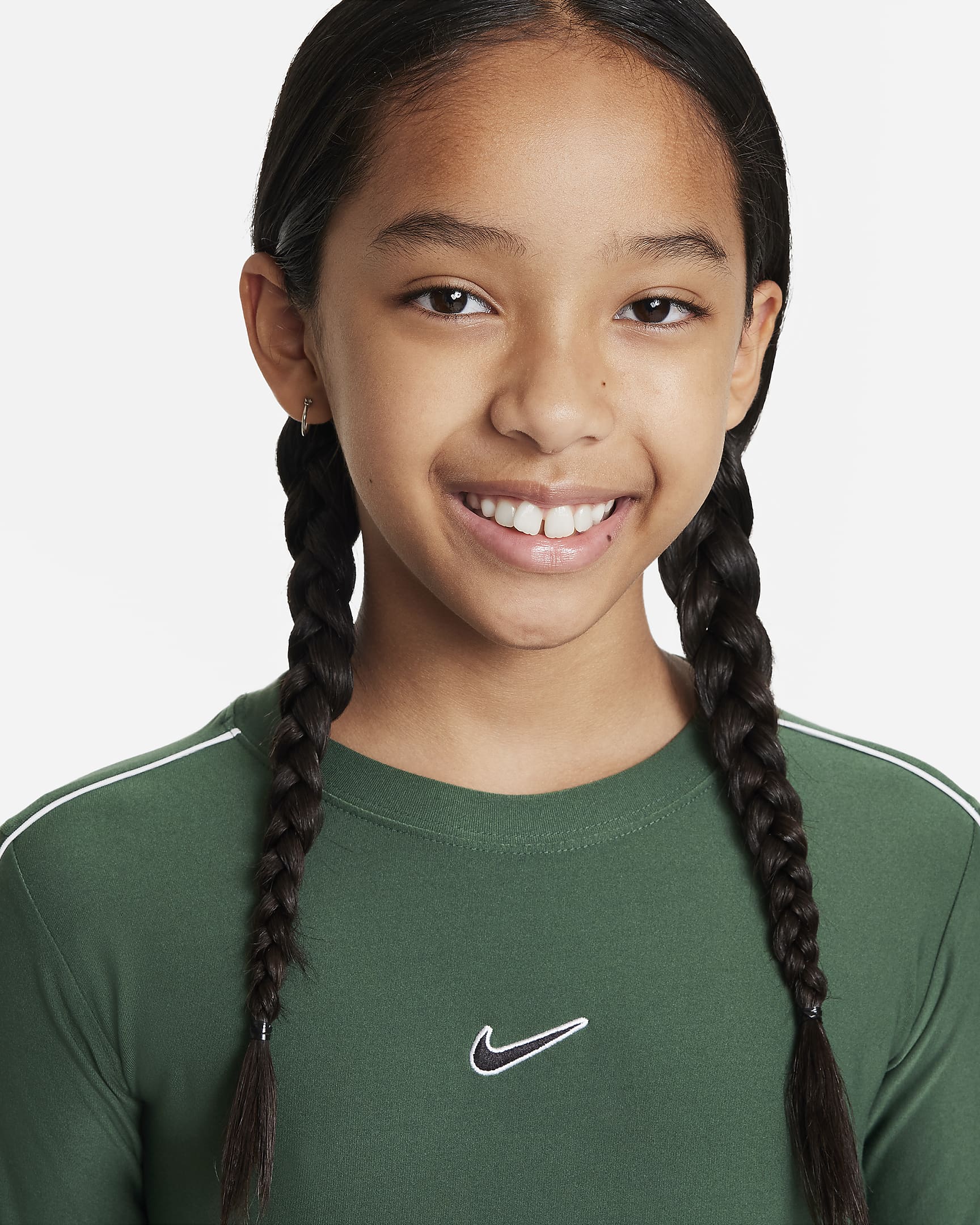 Nike Sportswear Older Kids' (Girls') Long-Sleeve Cropped Top. Nike UK