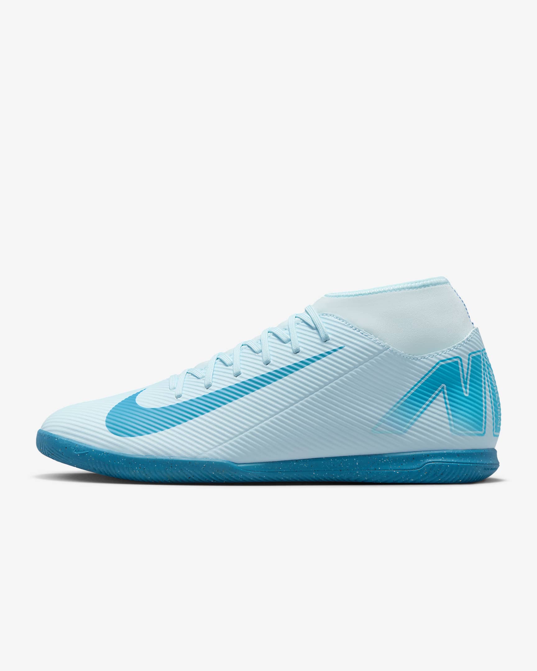 Chaussure de foot en salle montante Nike Mercurial Superfly 10 Club - Glacier Blue/Blue Orbit