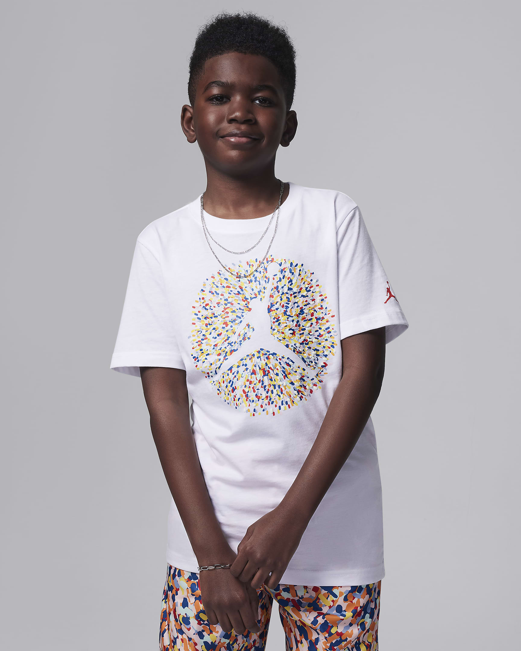 Jordan Poolside Jumpman Big Kids' Graphic T-Shirt - White