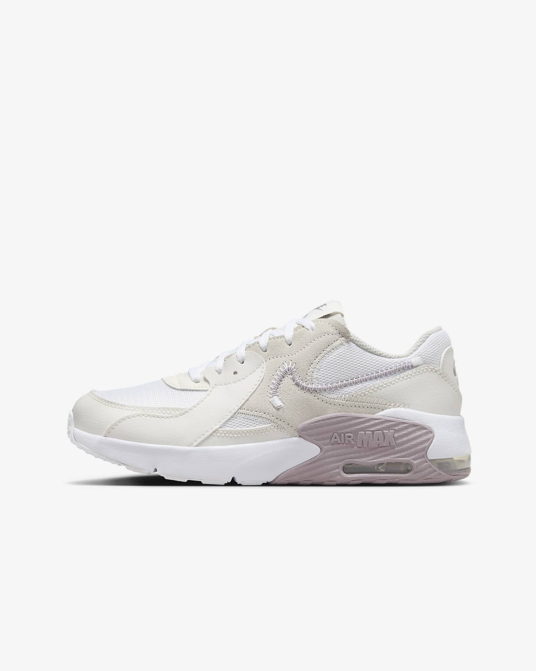 Nike Air Max Excee Older Kids' Shoes - White/Phantom/Sail/Light Violet Ore