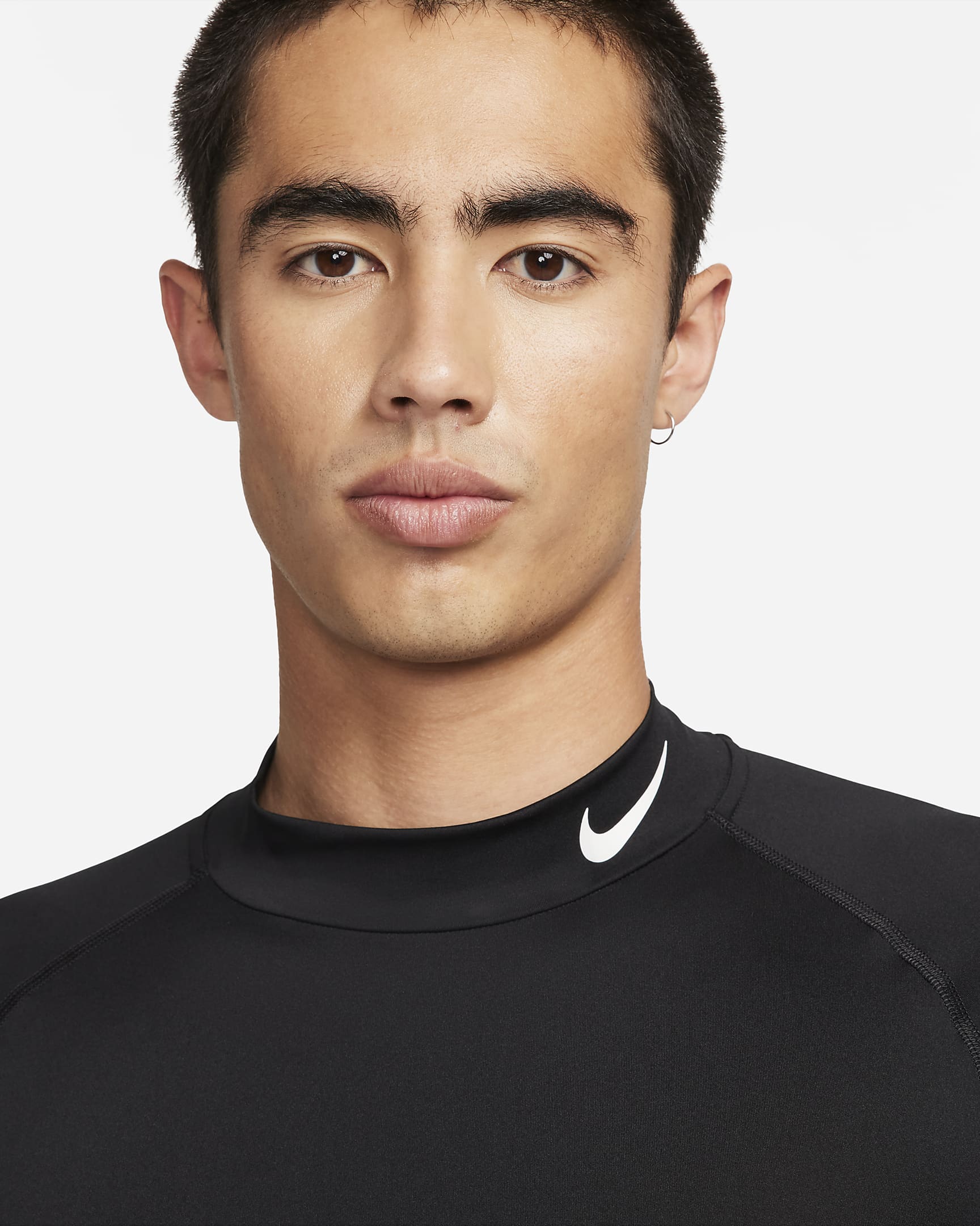 Nike Pro Men's Dri-FIT Fitness Mock-Neck Long-Sleeve Top. Nike JP