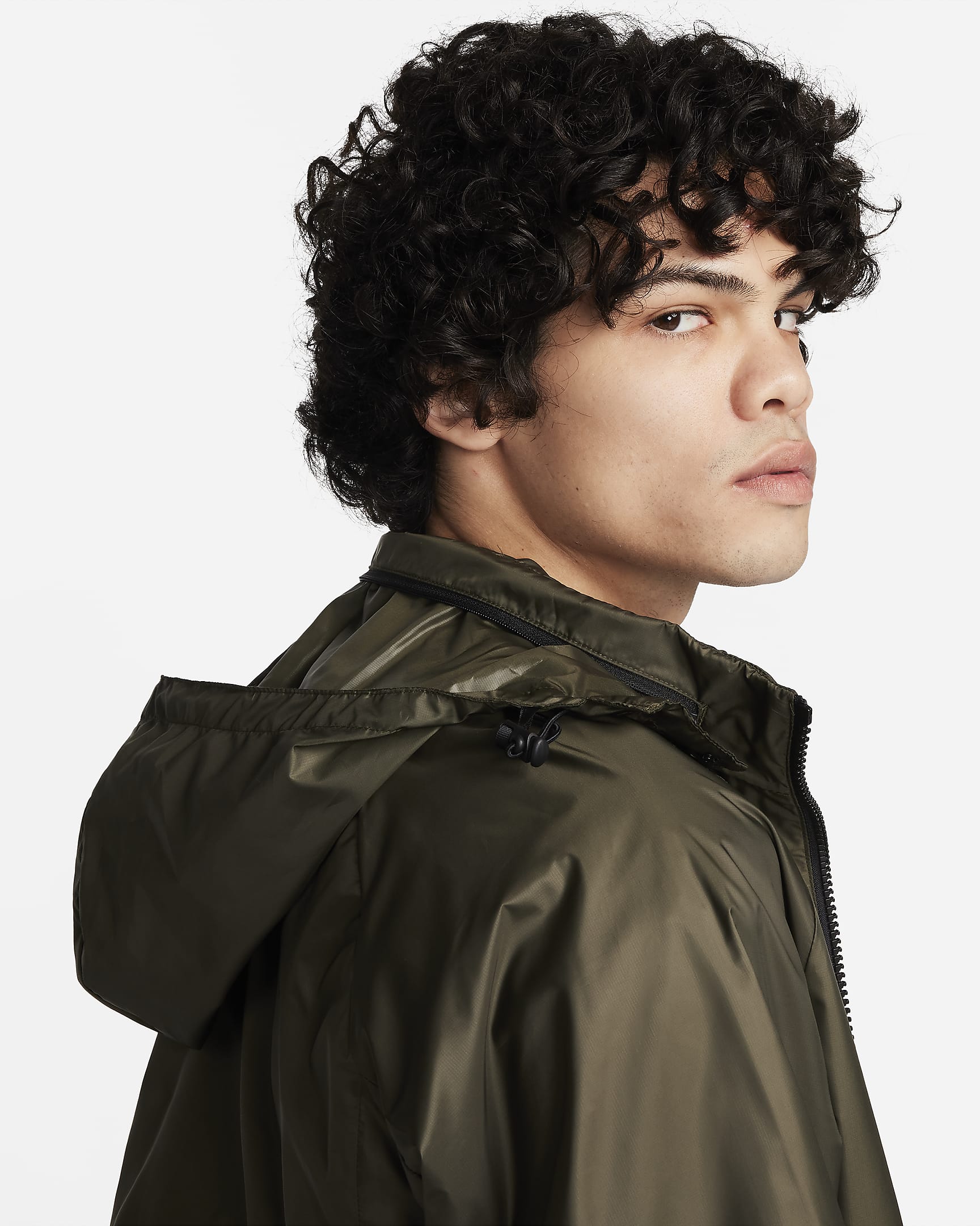 Nike Sportswear Tech Woven Chaqueta plegable con forro N24 - Hombre - Cargo Khaki/Negro