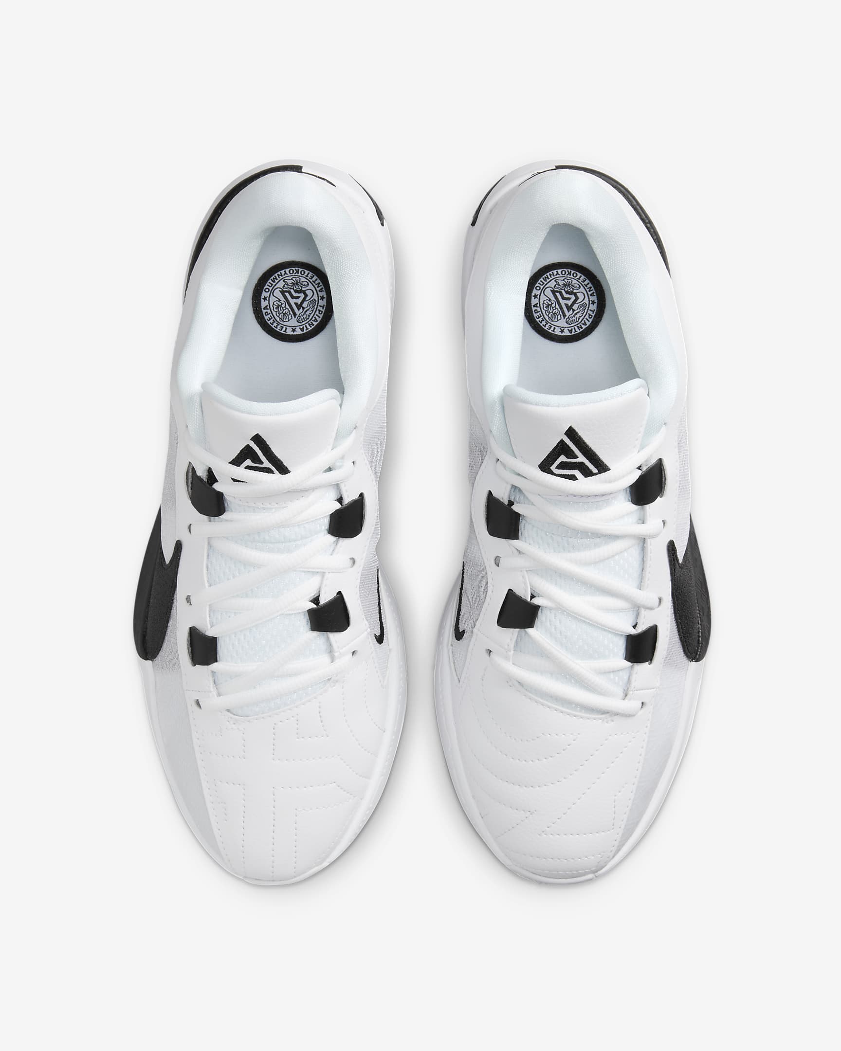 Giannis Freak 5 (Team) Basketball Shoes - White/White/Black