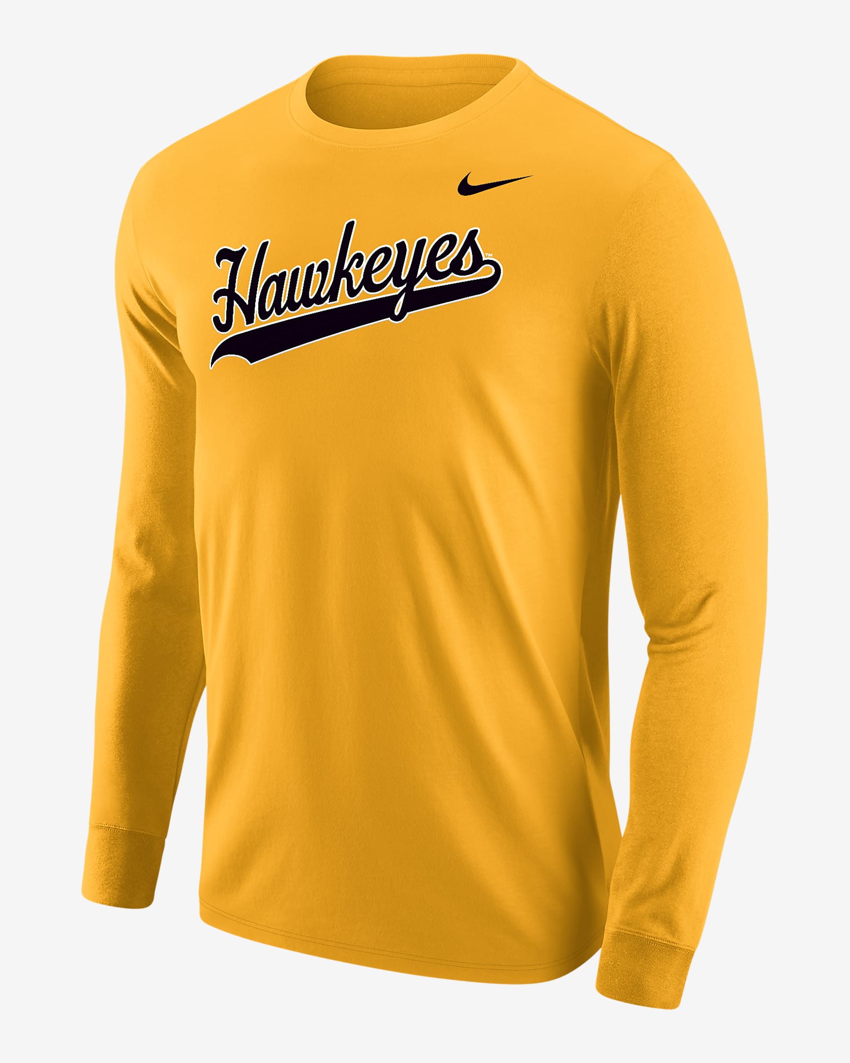 Iowa Men's Nike College Long-Sleeve T-Shirt - University Gold