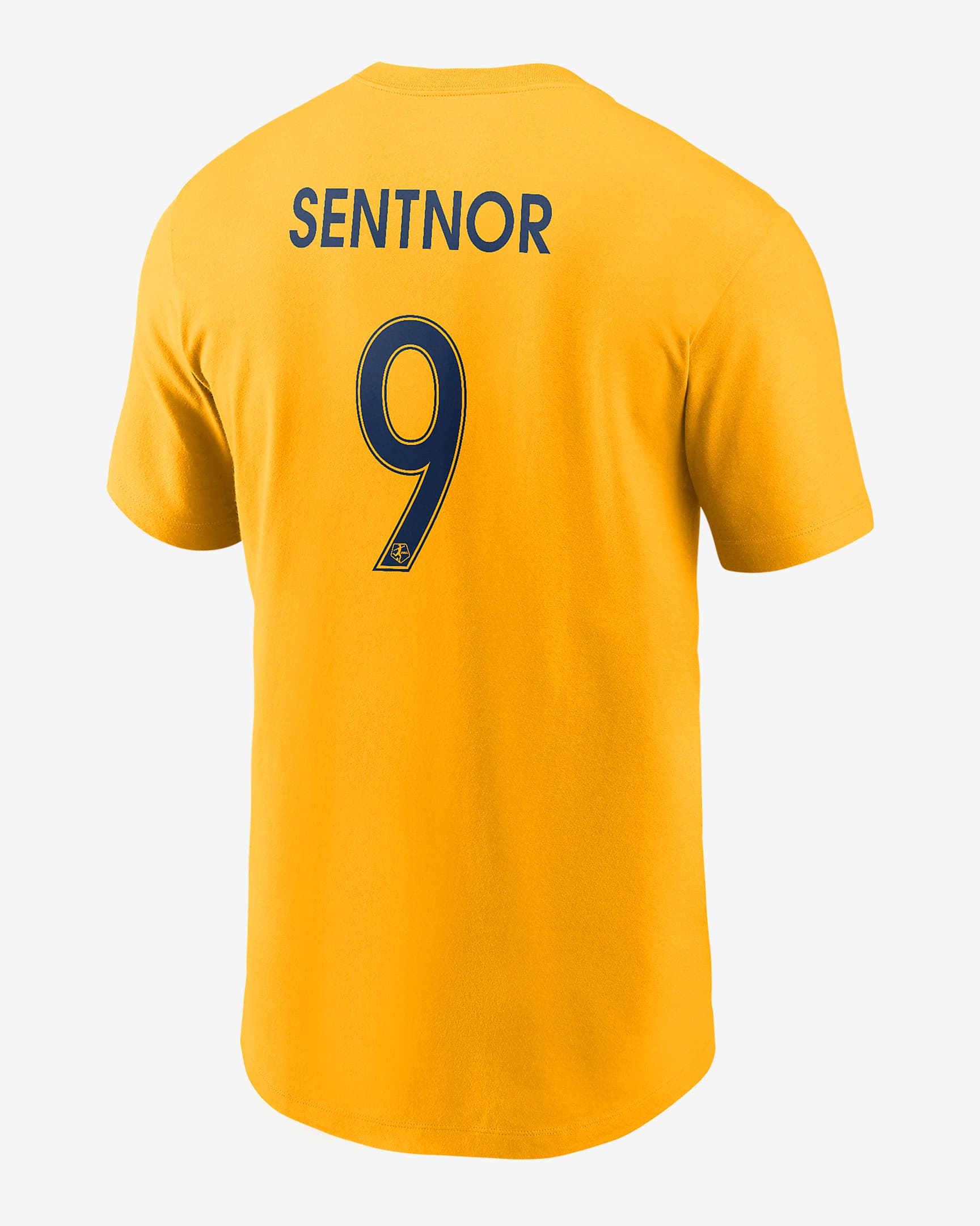 Playera Nike de la NWSL para hombre Ally Sentnor Utah Royals FC - Oro universitario