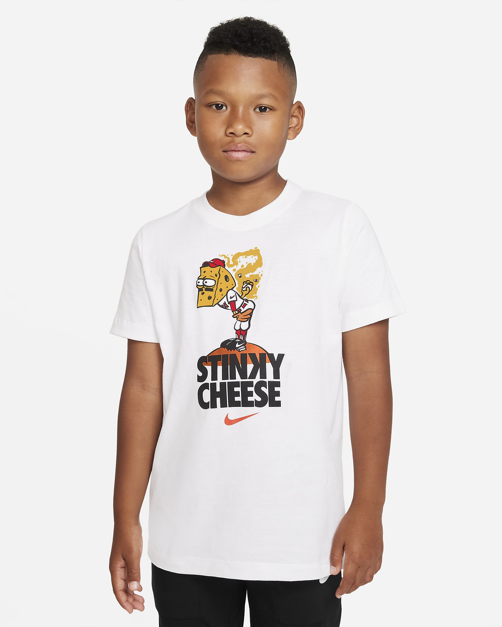 Nike Sportswear Big Kids' (Boys') T-Shirt - White
