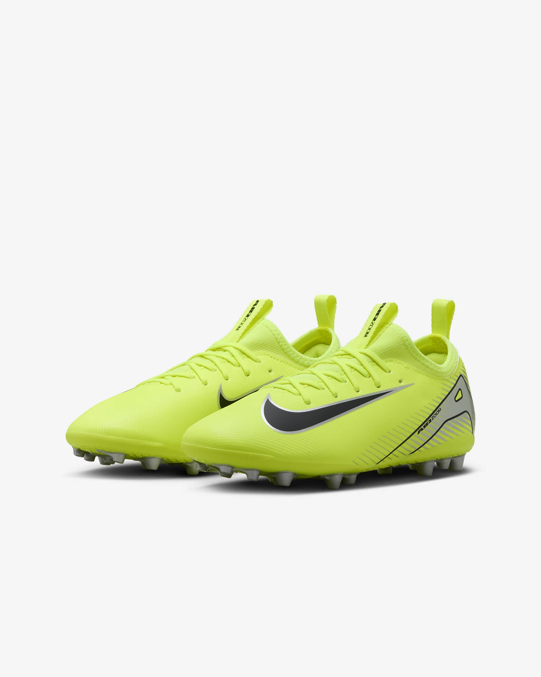 Chaussure de foot basse à crampons AG Nike Jr. Mercurial Vapor 16 Academy pour enfant/ado - Volt/Noir