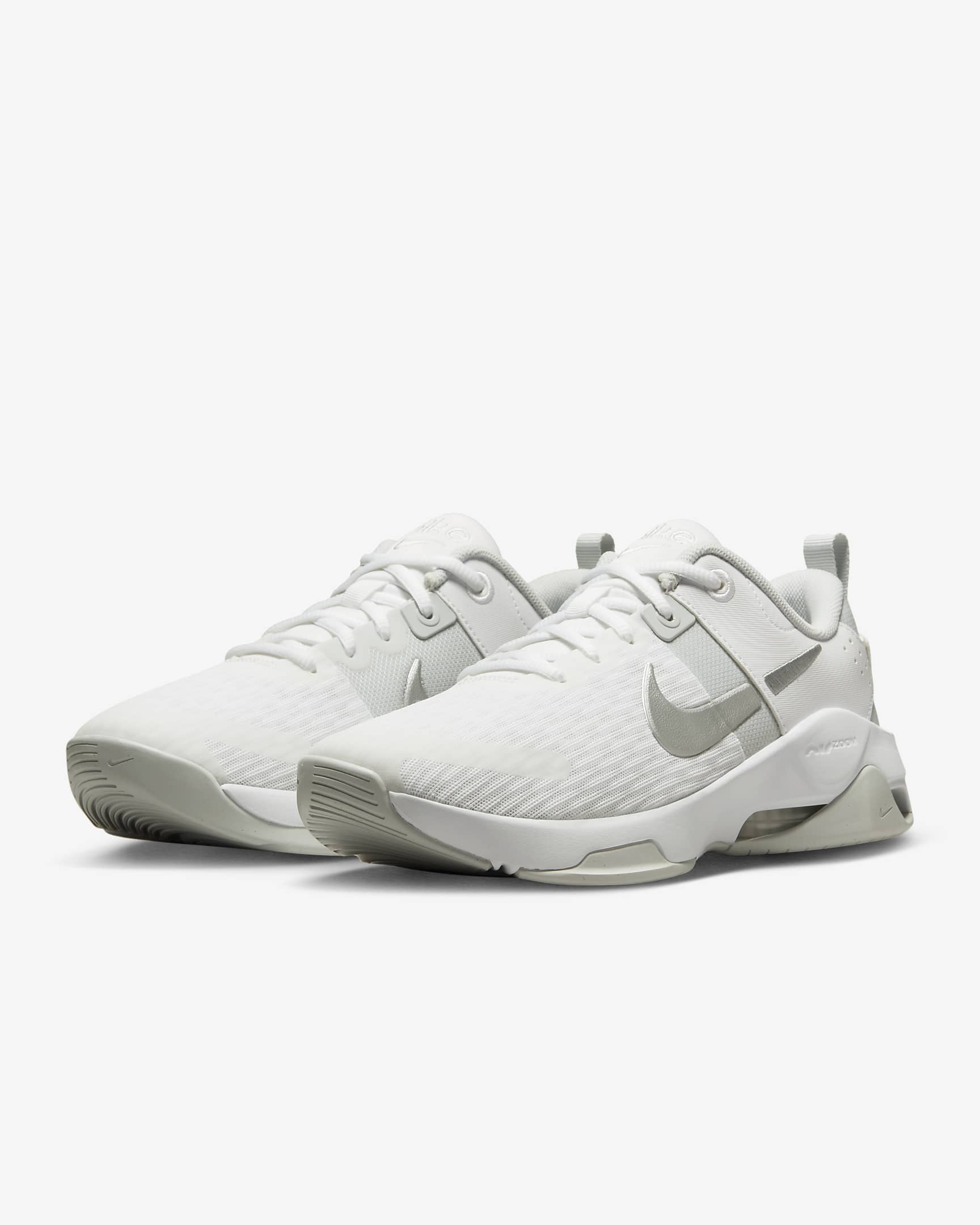 Nike Zoom Bella 6 Women's Workout Shoes - White/Pure Platinum/Black/Metallic Silver