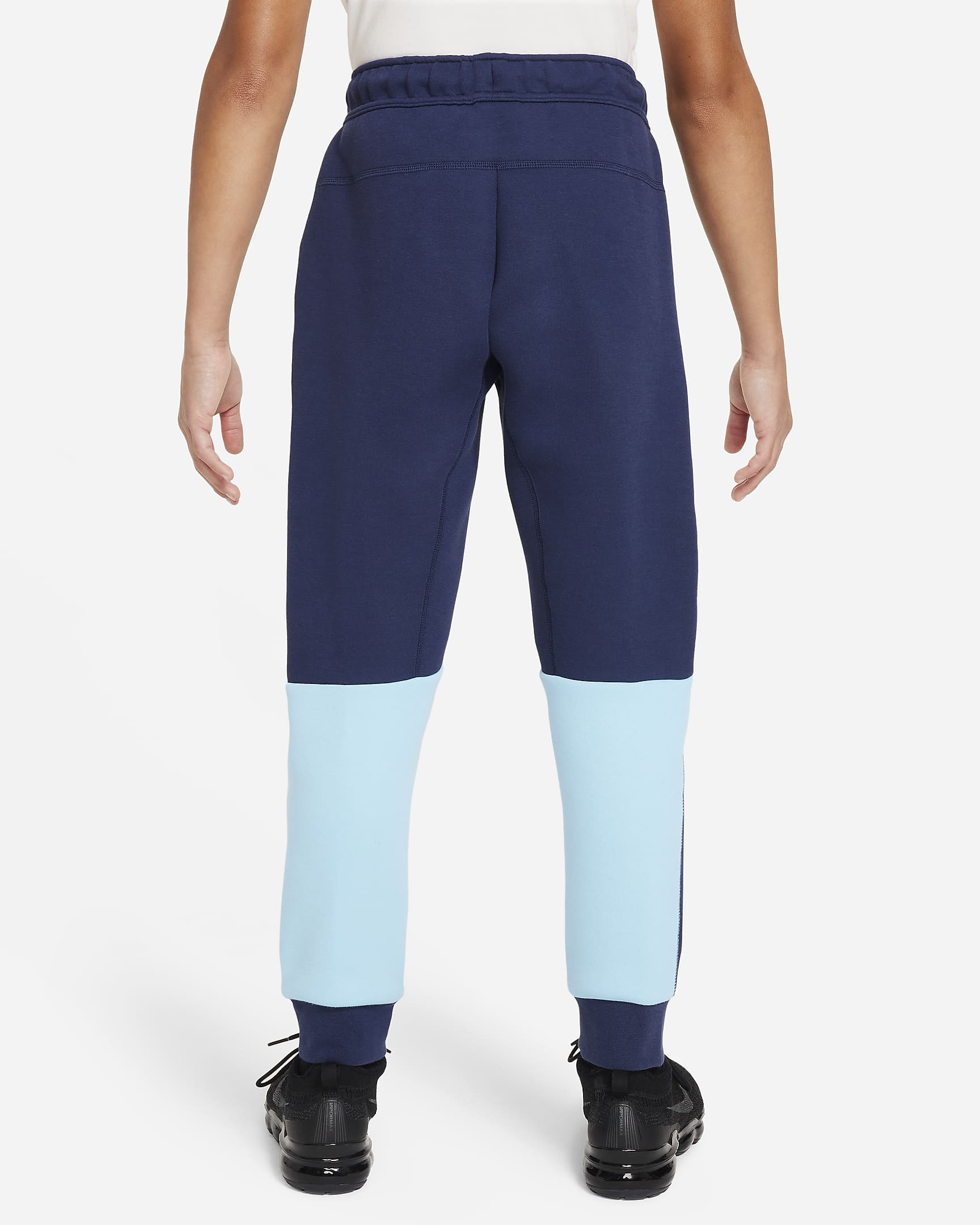 Nike Sportswear Tech Fleece Older Kids' (Boys') Trousers - Midnight Navy/Aquarius Blue/Black/Black