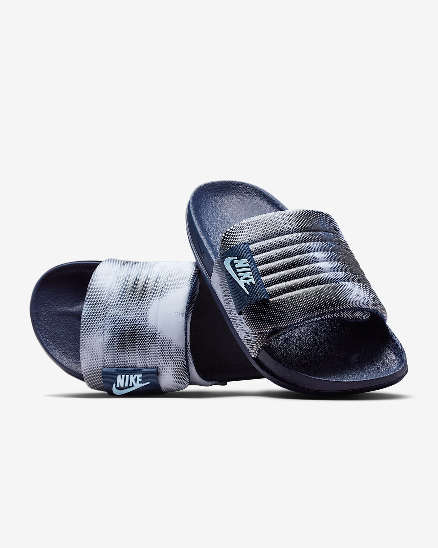 Nike Offcourt Adjust Men's Slides - Black/Midnight Navy/Aluminum