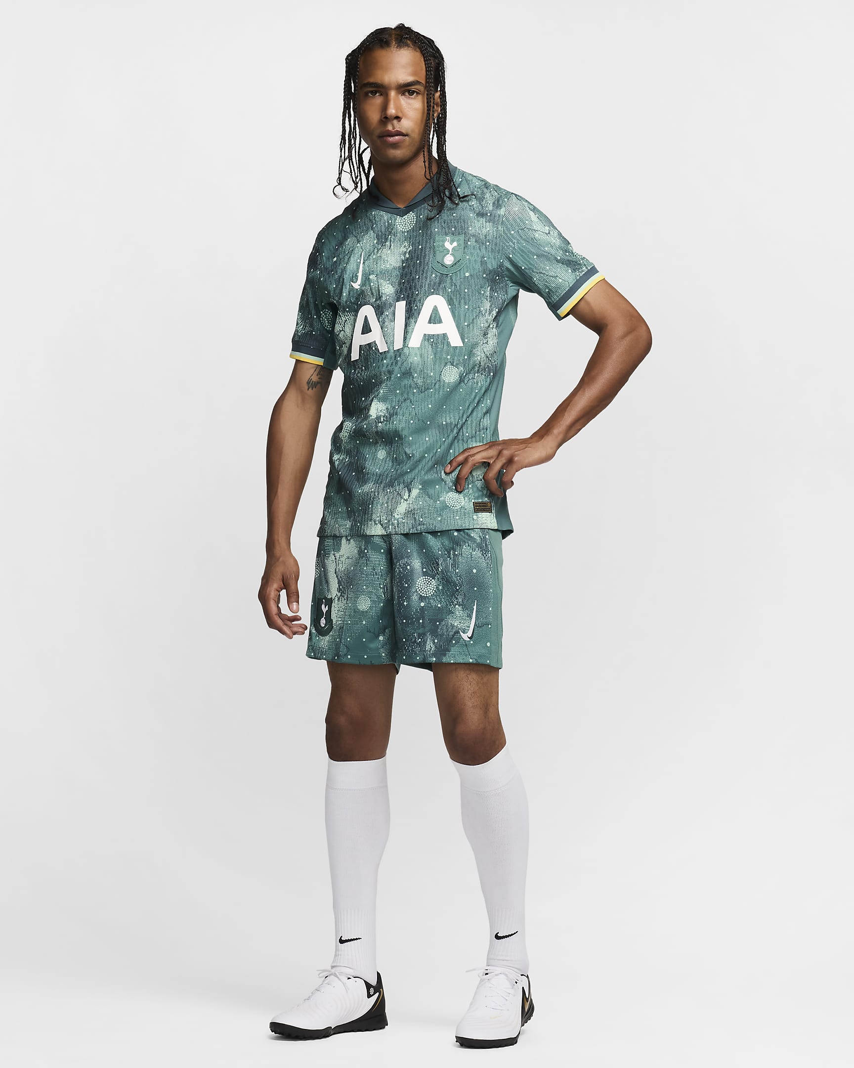 Tottenham Hotspur 2024/25 Match Third Men's Nike Dri-FIT ADV Football Shirt - Enamel Green/Bicoastal/White