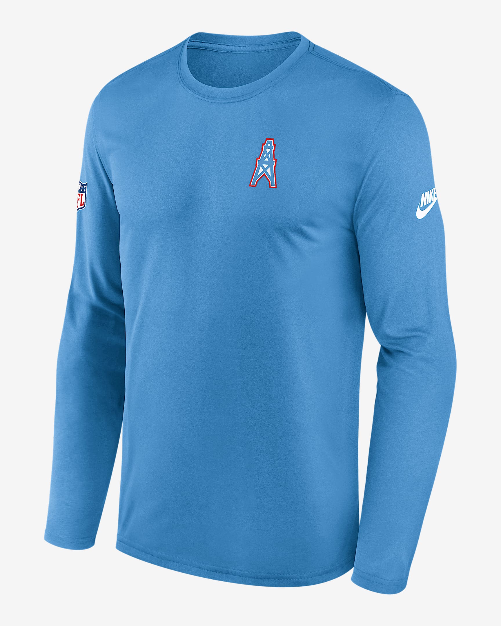 Tennessee Titans Alt Legend Small Logo Men's Nike Dri-FIT NFL Long-Sleeve T-Shirt - Navy