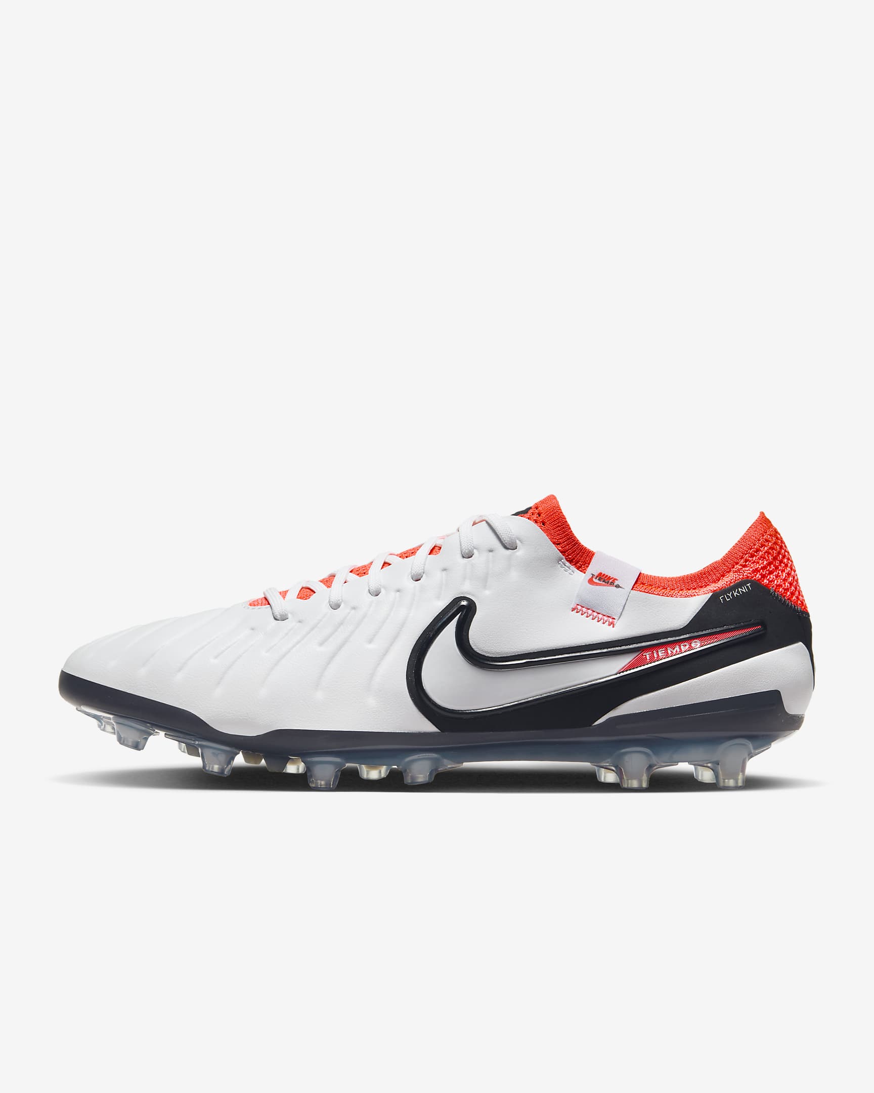 Nike Tiempo Legend 10 Elite Artificial-Grass Soccer Cleats - White/Bright Crimson/Black