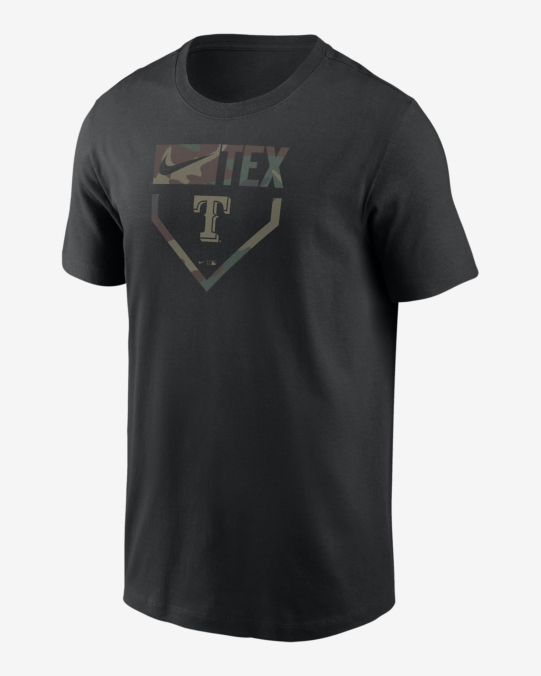 Texas Rangers Camo Men's Nike MLB T-Shirt - Black