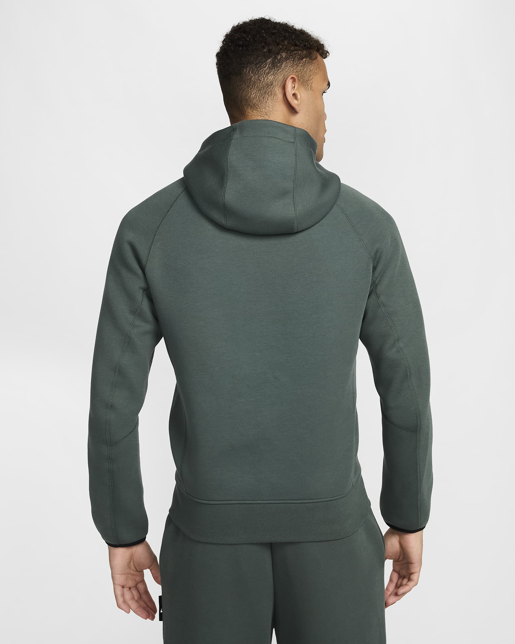 Nike Sportswear Tech Fleece Men's Pullover Hoodie - Vintage Green/Black