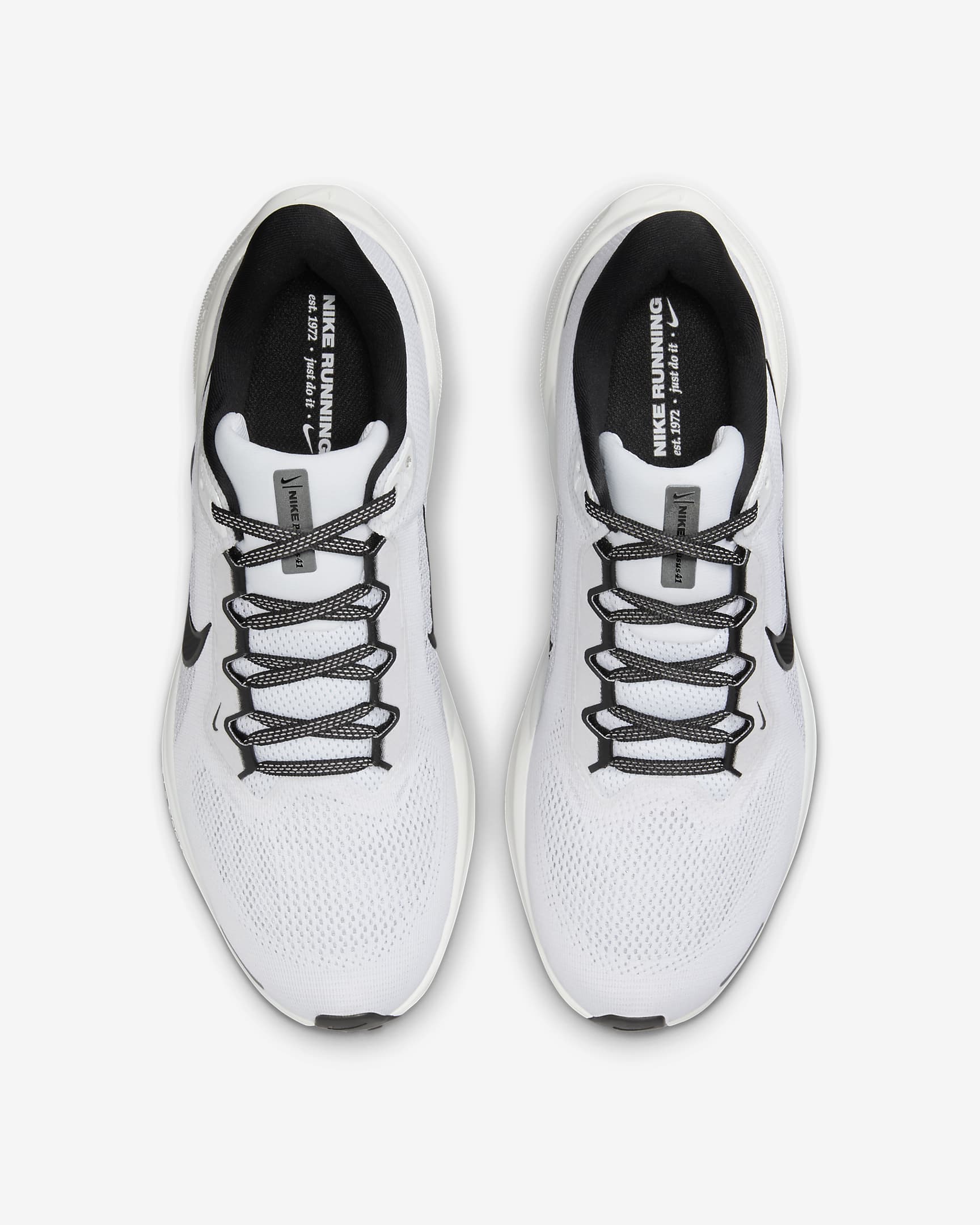 Nike Pegasus 41 Men's Road Running Shoes - White/Pure Platinum/Summit White/Black