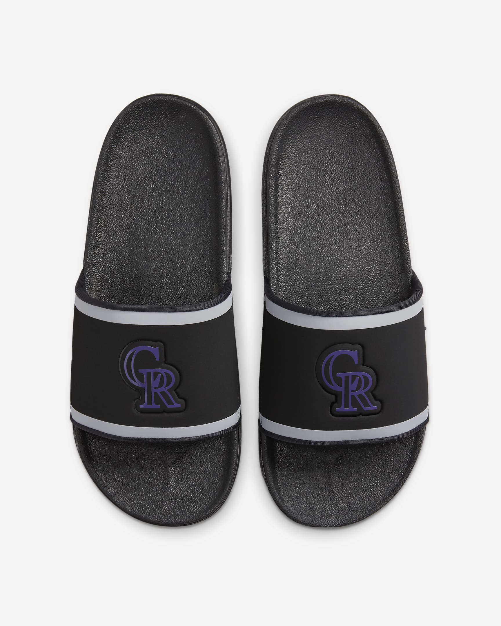 Nike Offcourt (MLB Colorado Rockies) Slide - Black/Wolf Grey/Court Purple