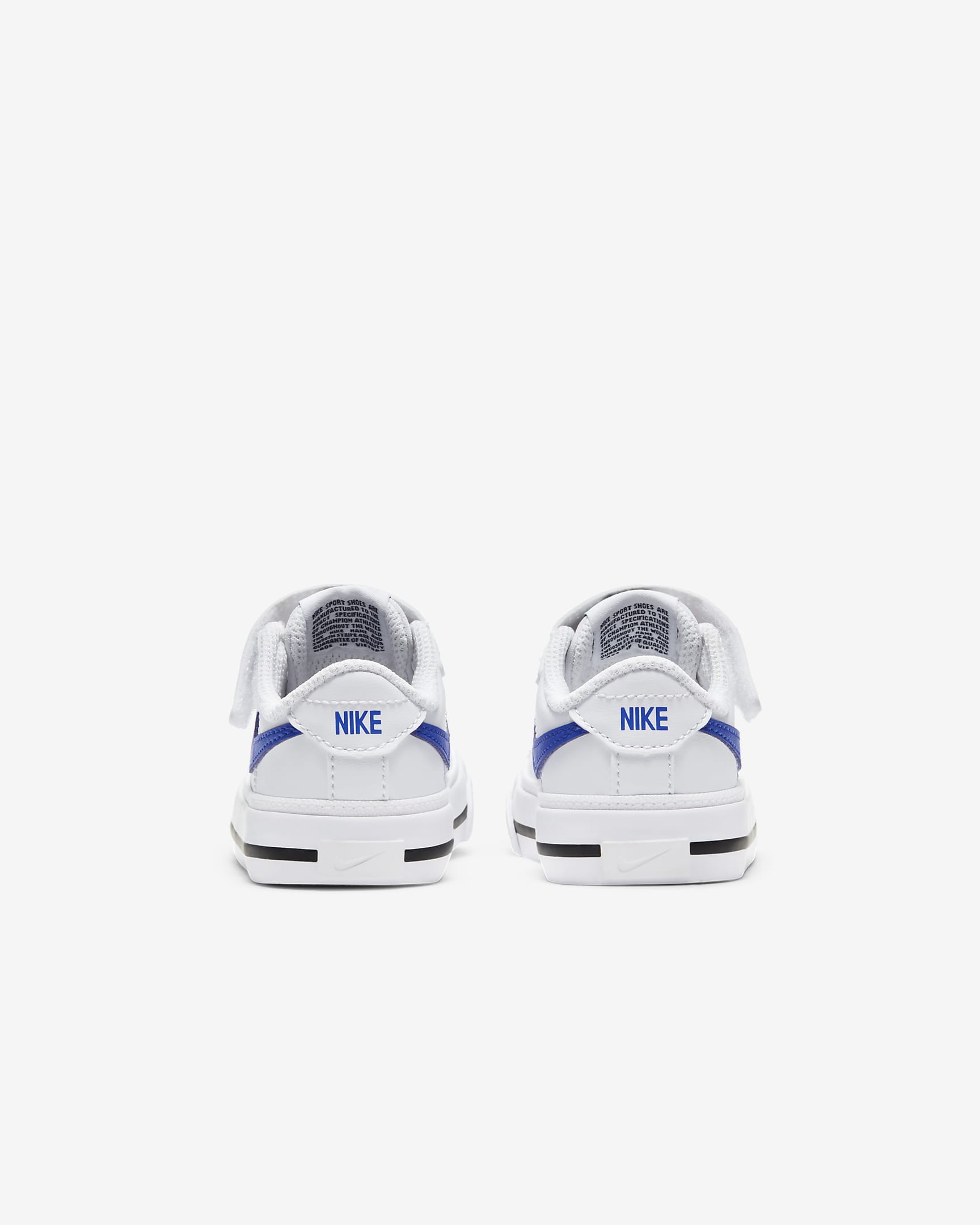 NikeCourt Legacy Baby/Toddler Shoes - White/Black/Game Royal