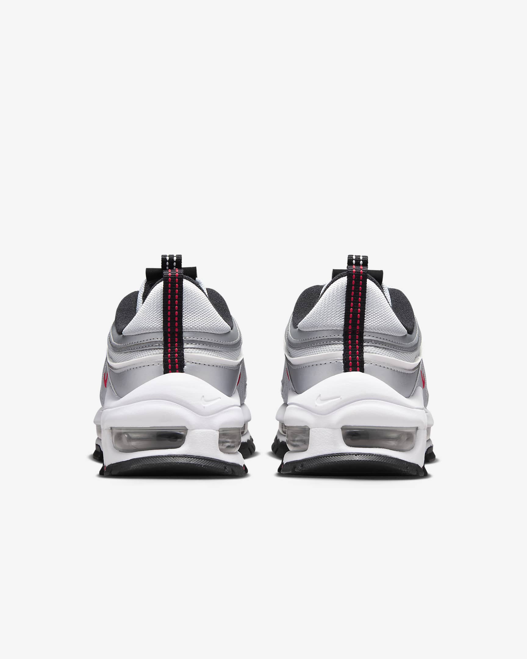 Nike Air Max 97 Futura 女鞋 - Metallic Silver/Pure Platinum/白色/University Red