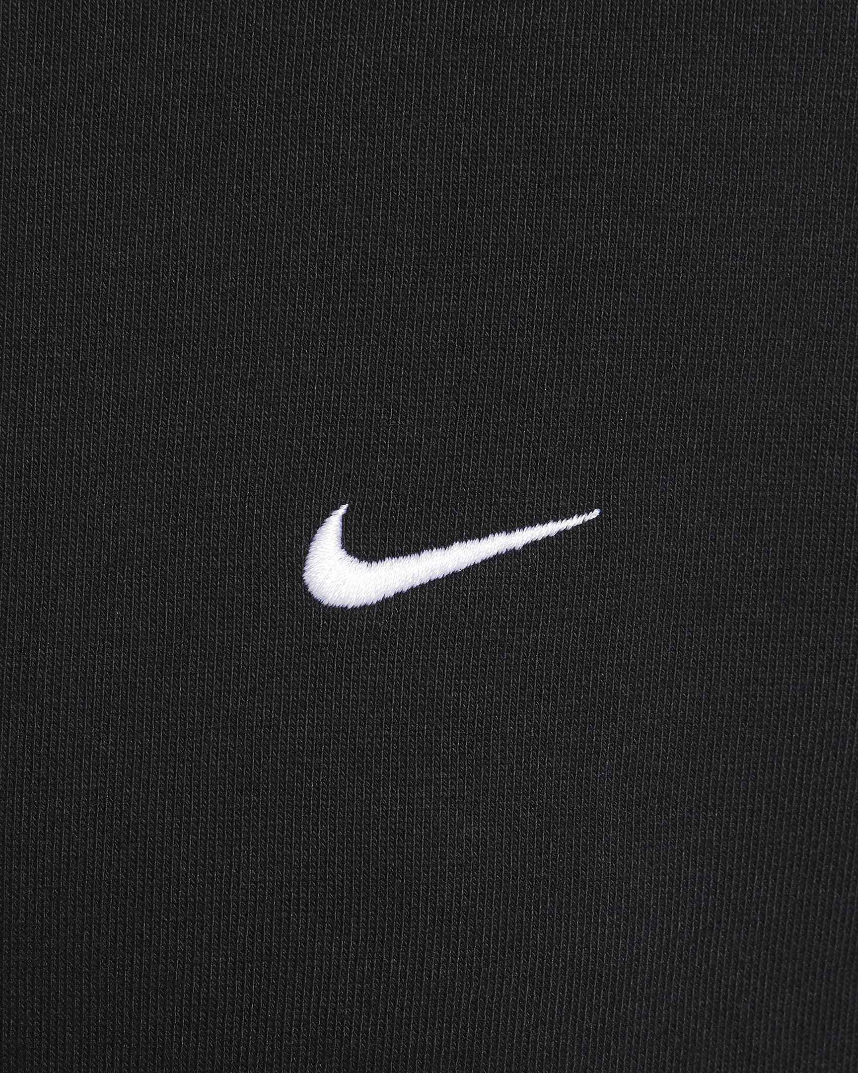 Nike Solo Swoosh Men's Fleece Crew - Black/White