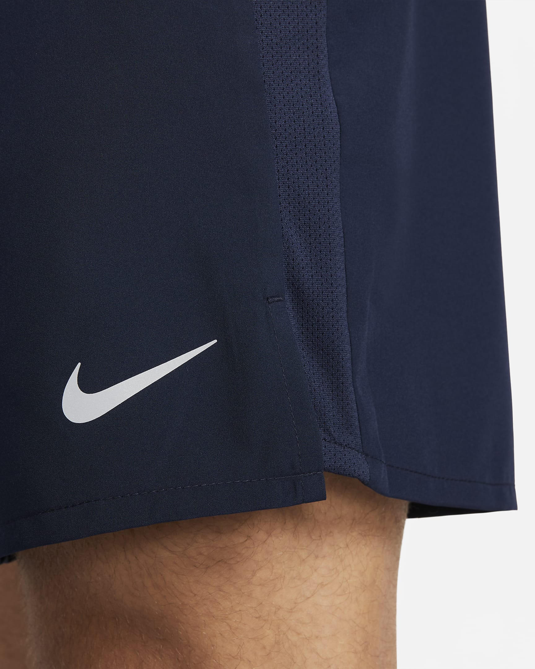 Short de running 2-en-1 18 cm Dri-FIT Nike Challenger pour homme - Obsidian/Obsidian/Noir