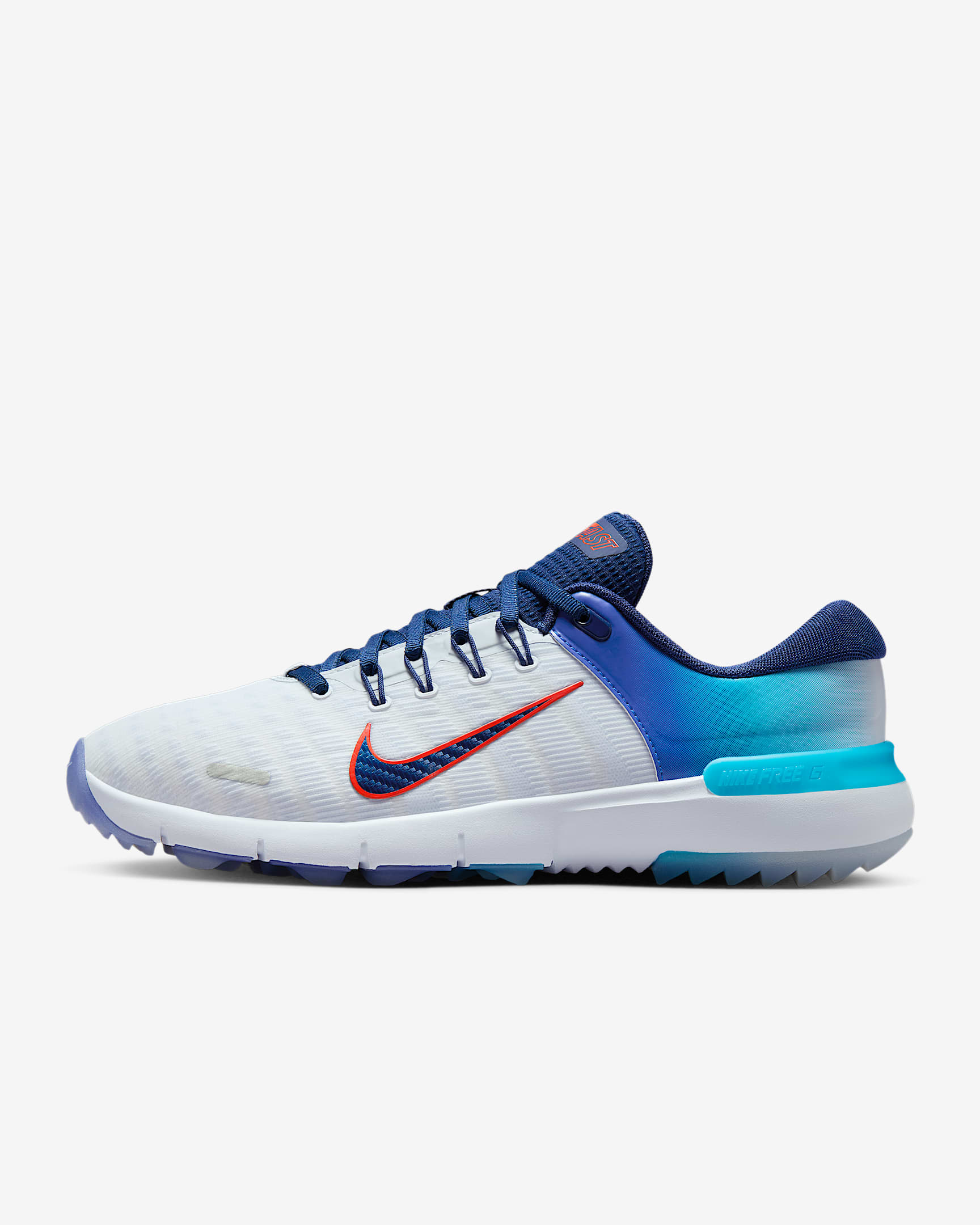 Nike Free G Golf Shoes - Football Grey/Violet Wash/Blue Lightning/Blue Void