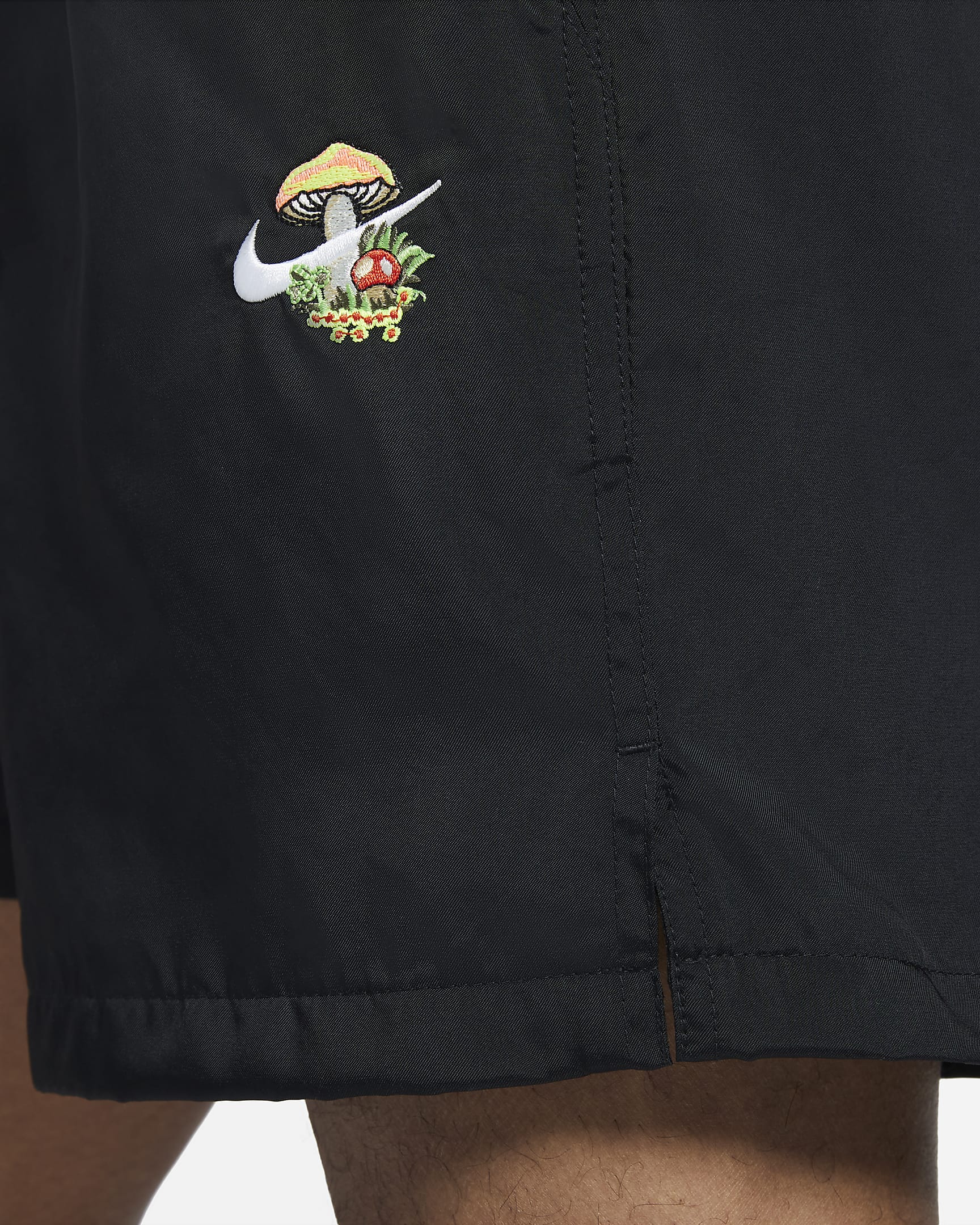 mens black nike woven shorts