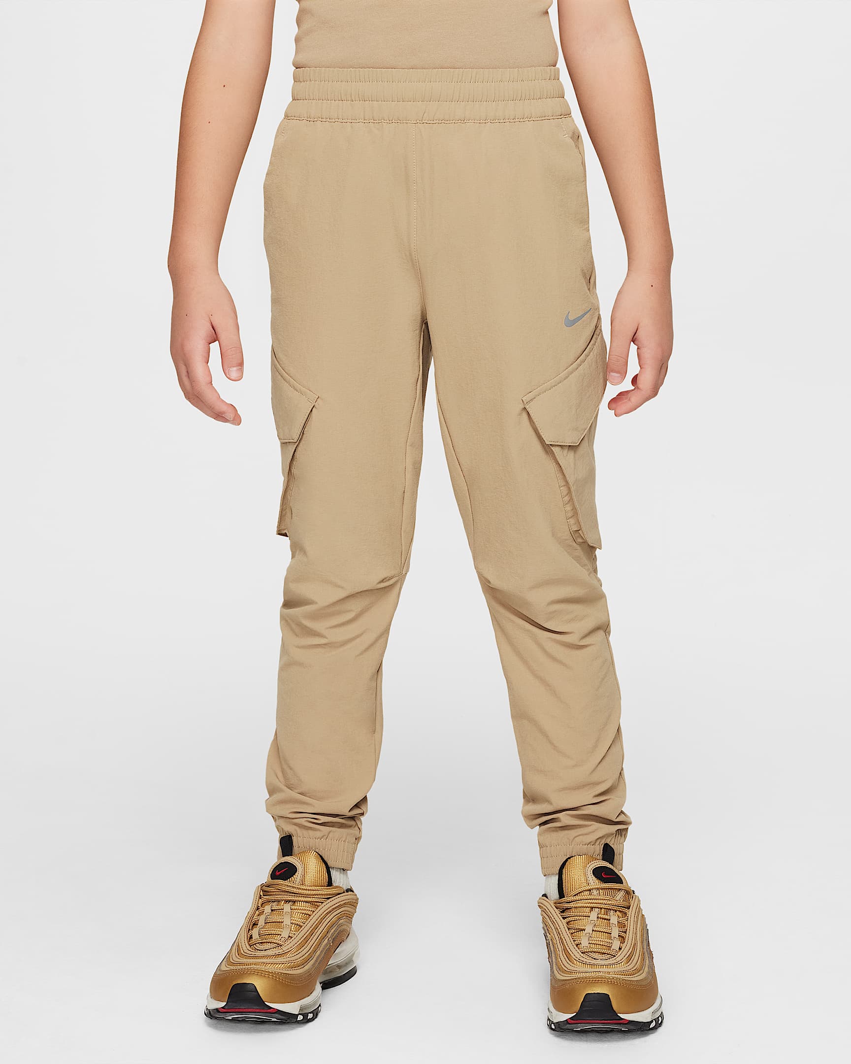 Nike Sportswear City Utility Older Kids' Cargo Trousers - Parachute Beige/Black