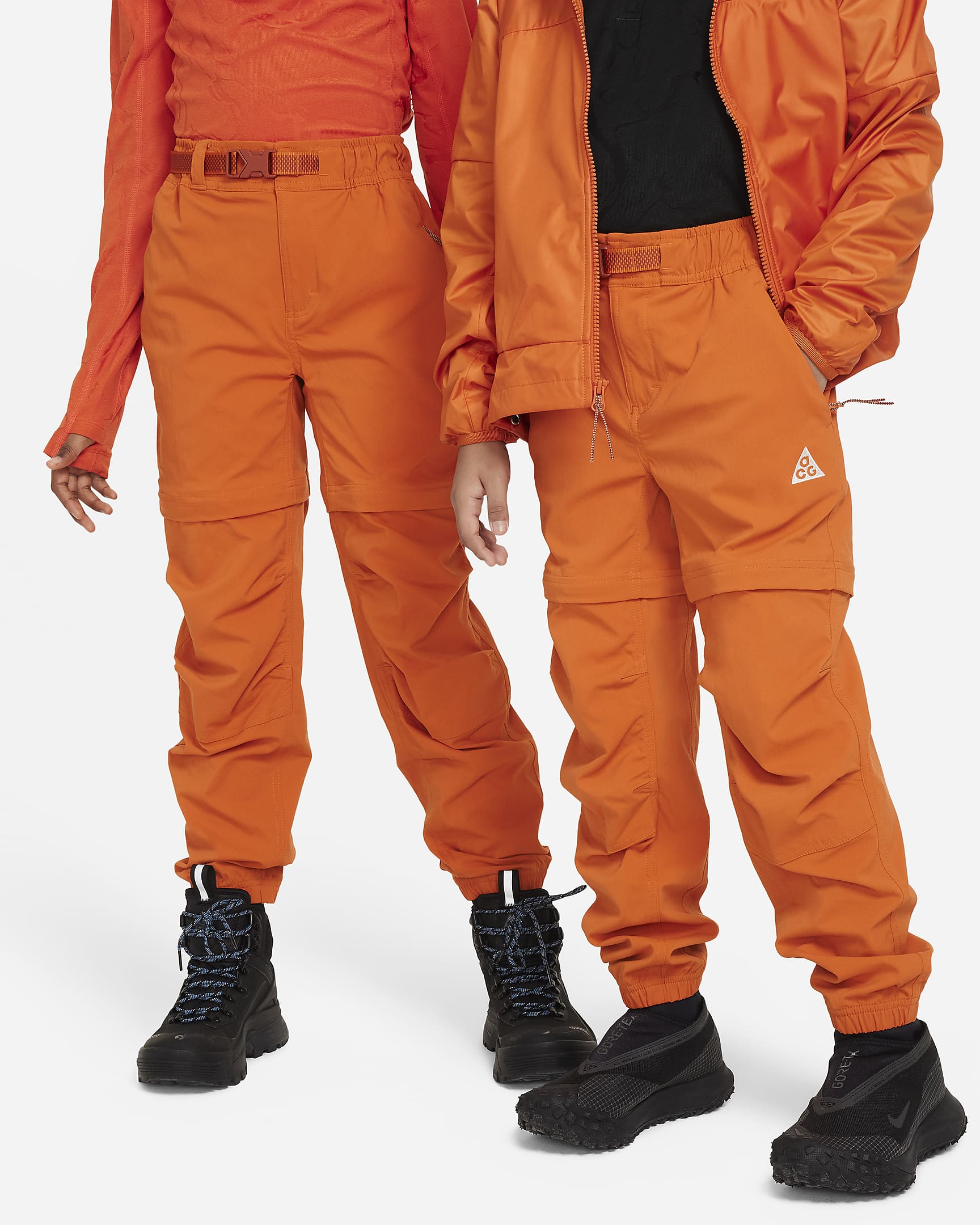 กางเกงขายาวเด็กโตปรับเปลี่ยนได้ Nike ACG Repel Hike - Campfire Orange/Summit White/Rugged Orange