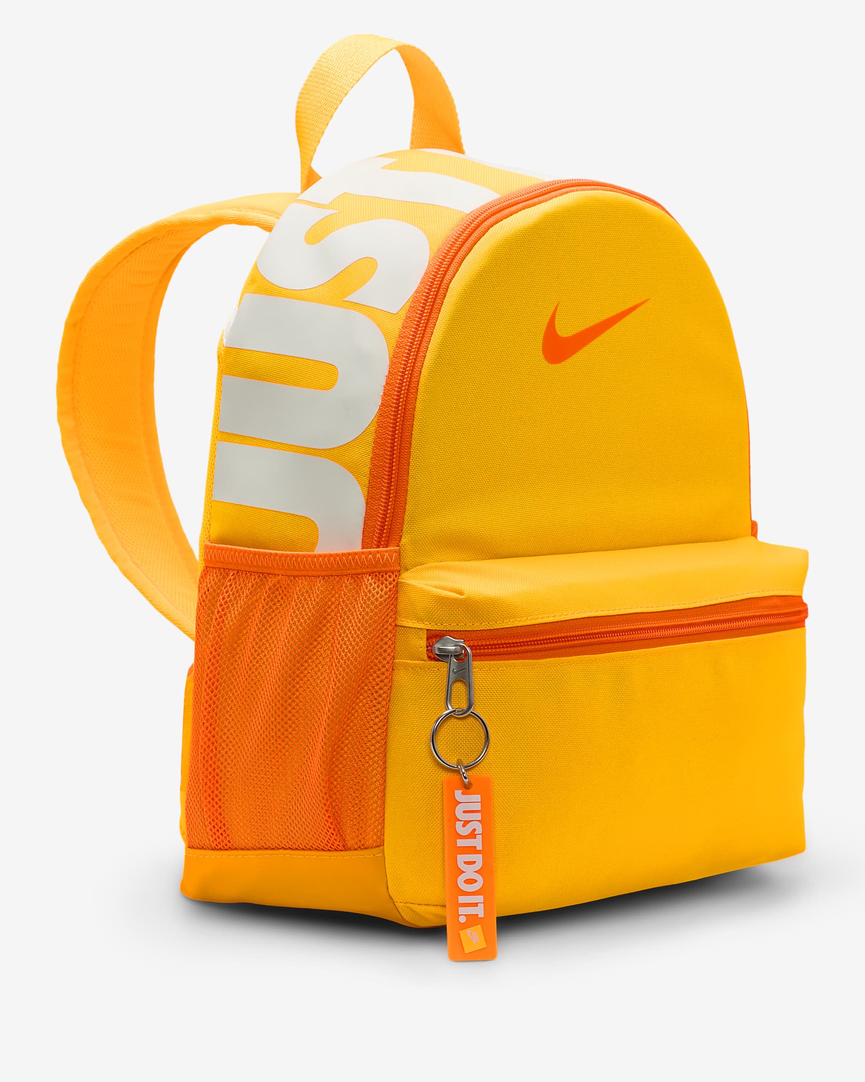 Nike Brasilia JDI Kids' Mini Backpack (11L) - Laser Orange/Sail/Total Orange