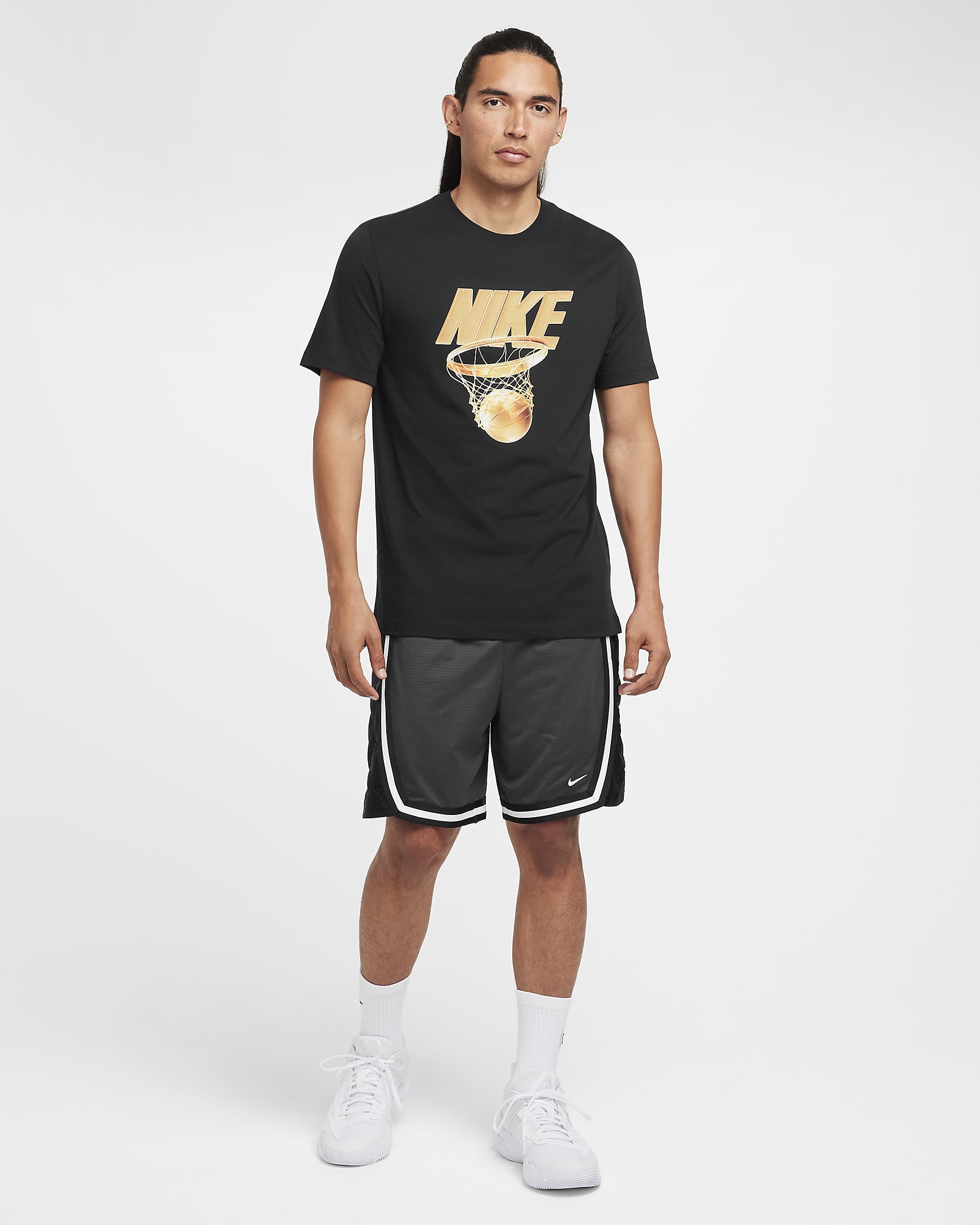 Nike DNA Dri-FIT-Basketballshorts für Herren (ca. 20,5 cm) - Anthracite/Schwarz/Weiß