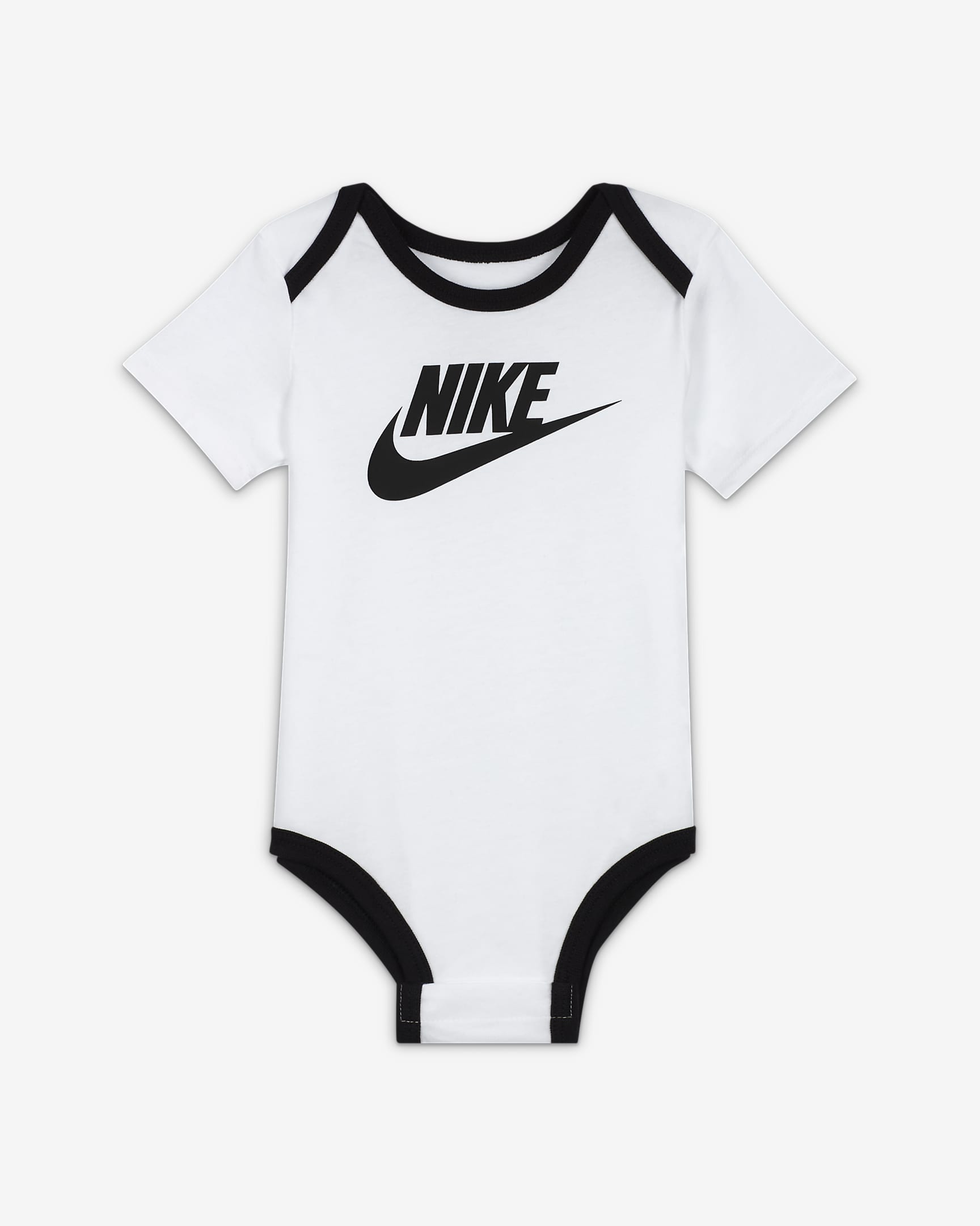 Nike Baby Bodysuit and Hat Box Set - White