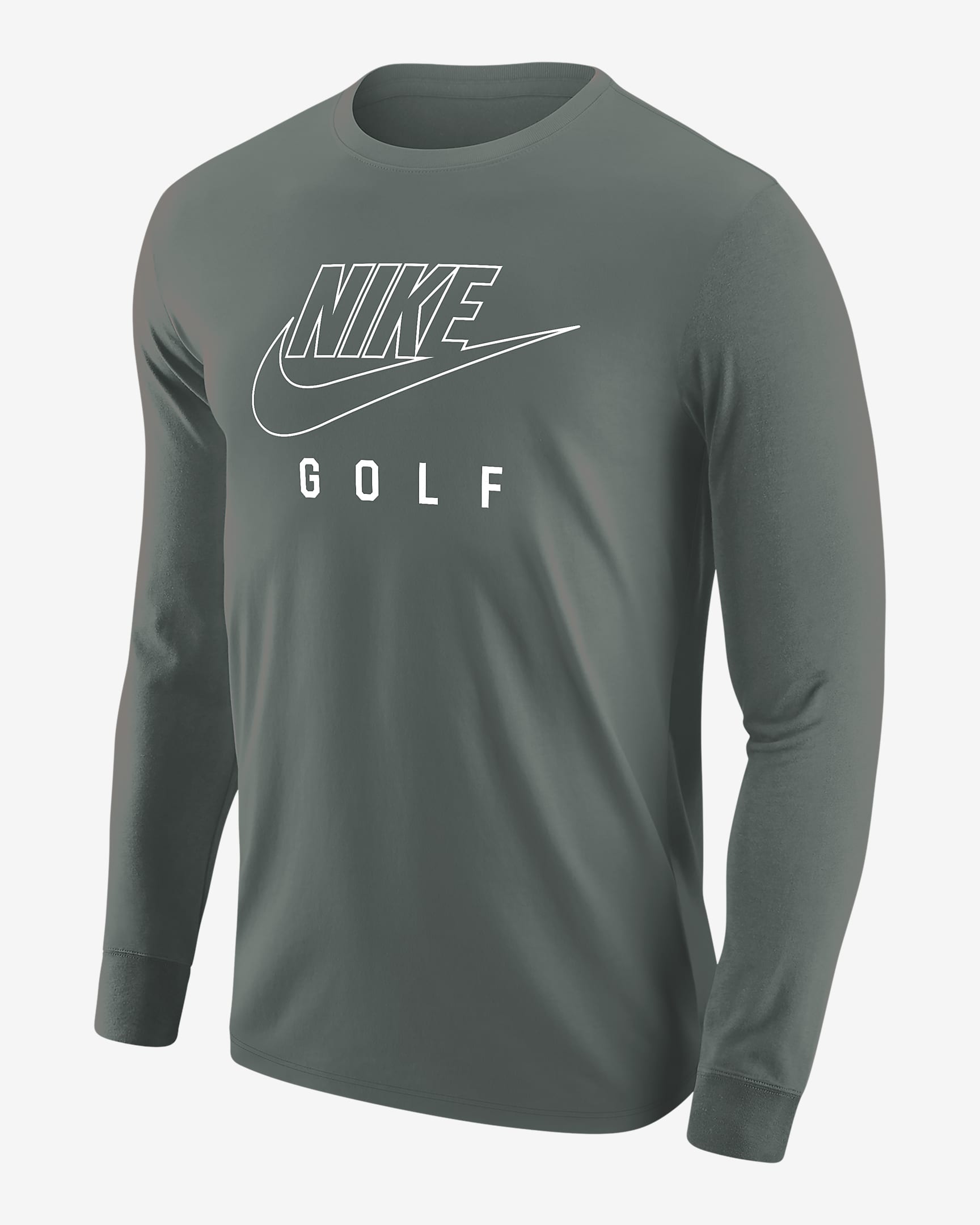 Nike Swoosh Men's Golf Long-Sleeve T-Shirt - Clay Green