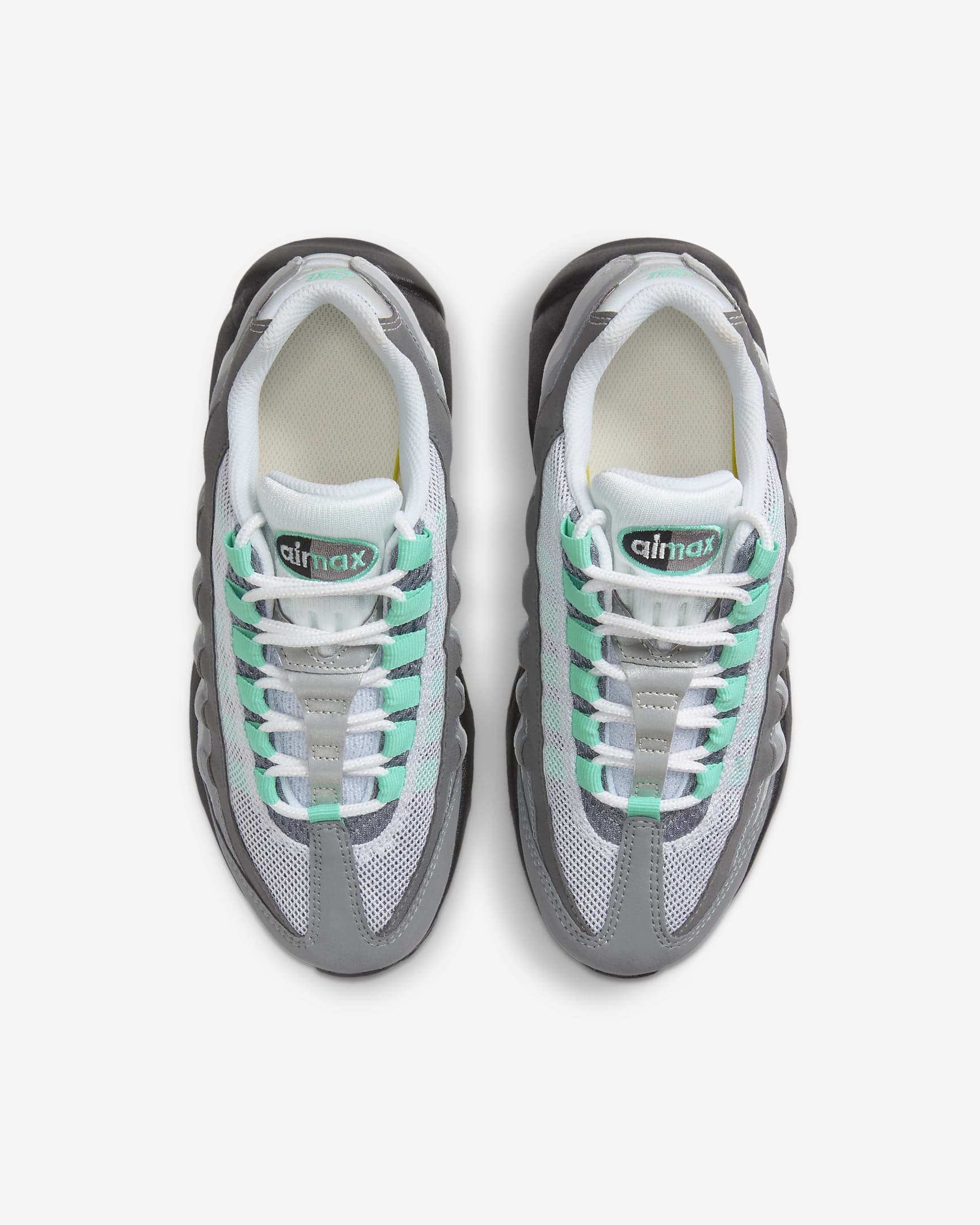 Chaussure Nike Air Max 95 pour ado - Blanc/Iron Grey/Cool Grey/Hyper Turquoise