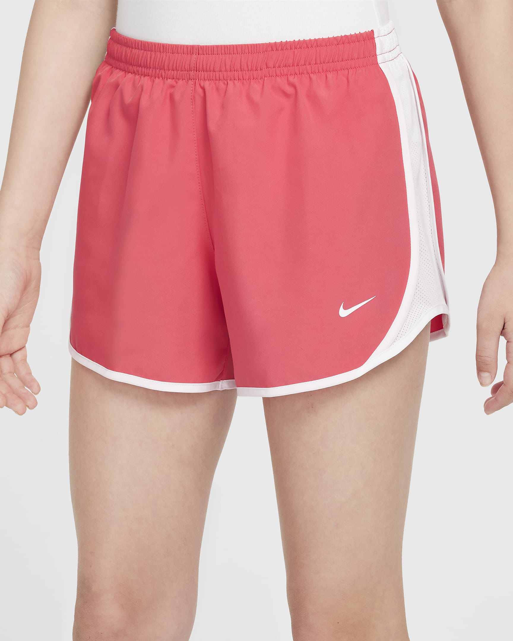 Nike Tempo 大童 (女童) Dri-FIT 跑步短褲 - Aster Pink/白色/白色/白色