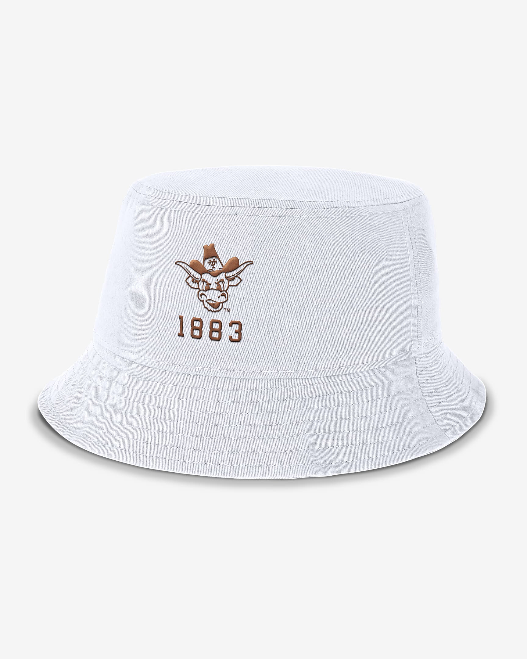 Texas Longhorns Legacy Apex Men's Nike College Bucket Hat - White