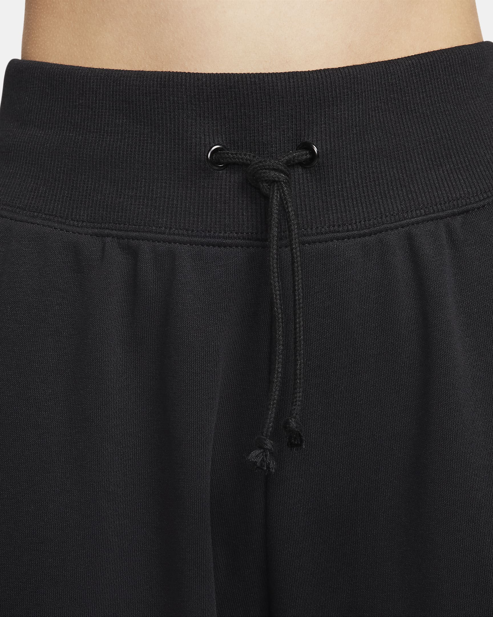 Nike Sportswear Phoenix Fleece Women's High-Waisted Oversized French Terry Sweatpants - Black/Sail