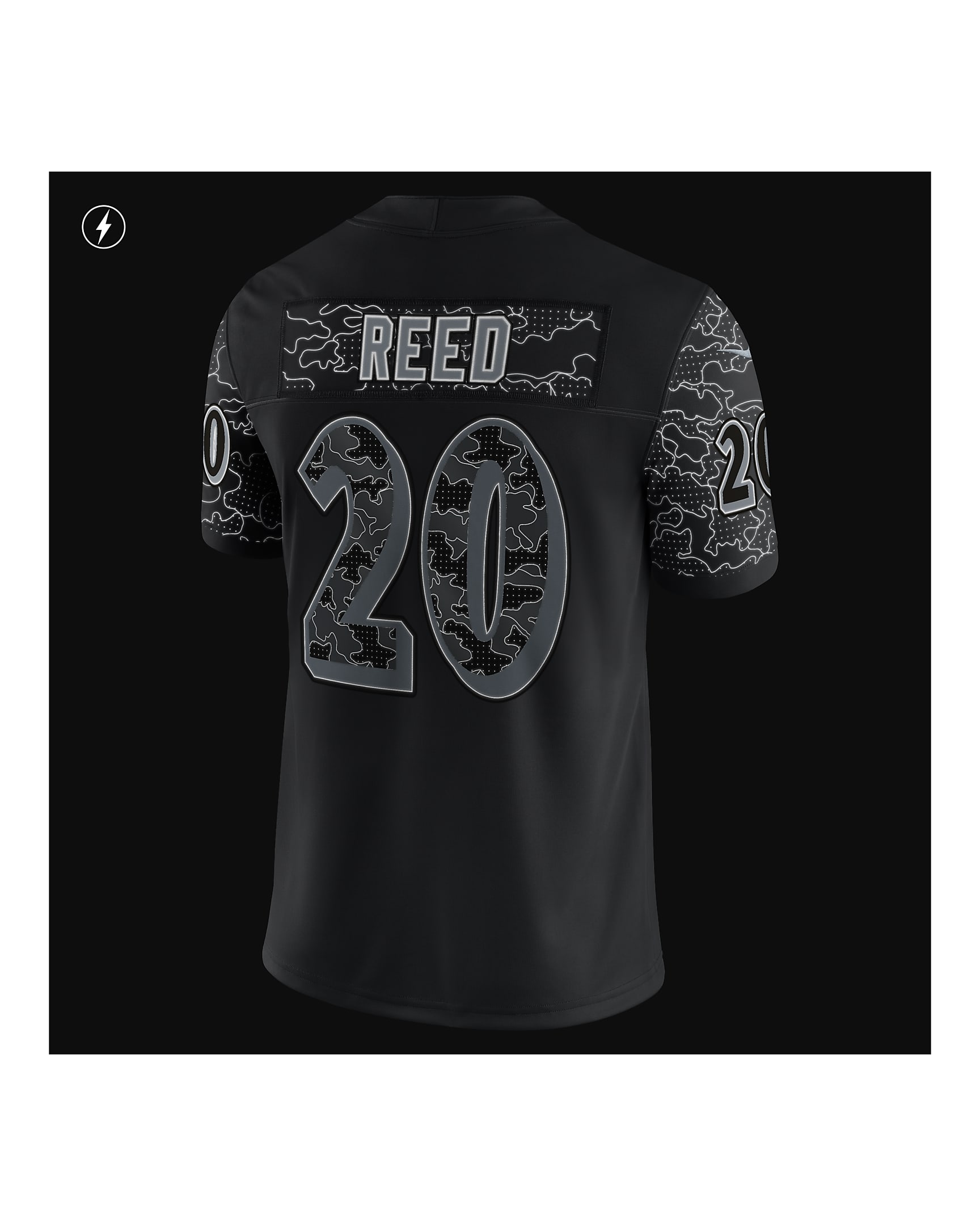 NFL Baltimore Ravens RFLCTV (Ed Reed) Men's Fashion Football Jersey ...