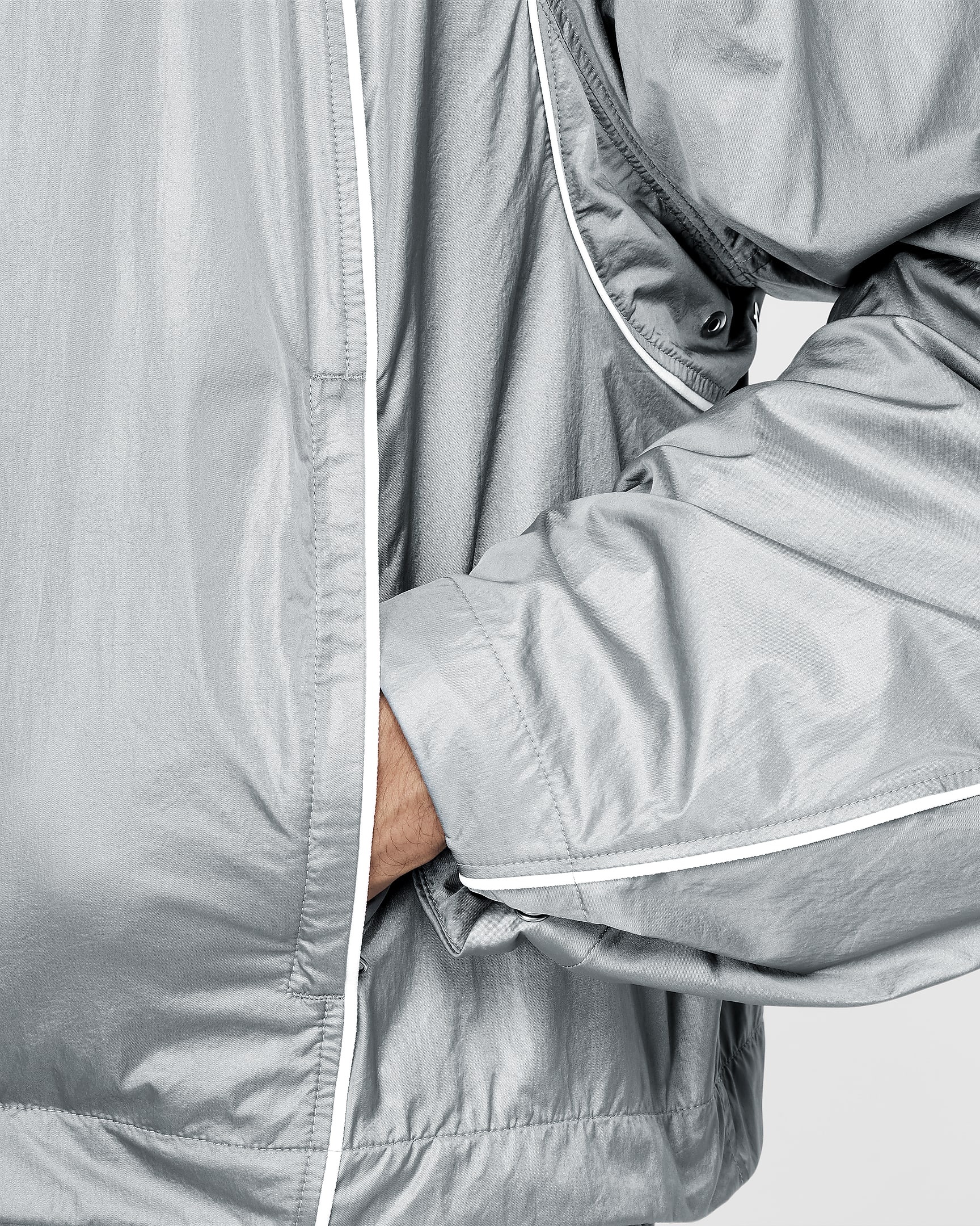 Nike x Jacquemus Track-Jacket - Particle Grey/Weiß