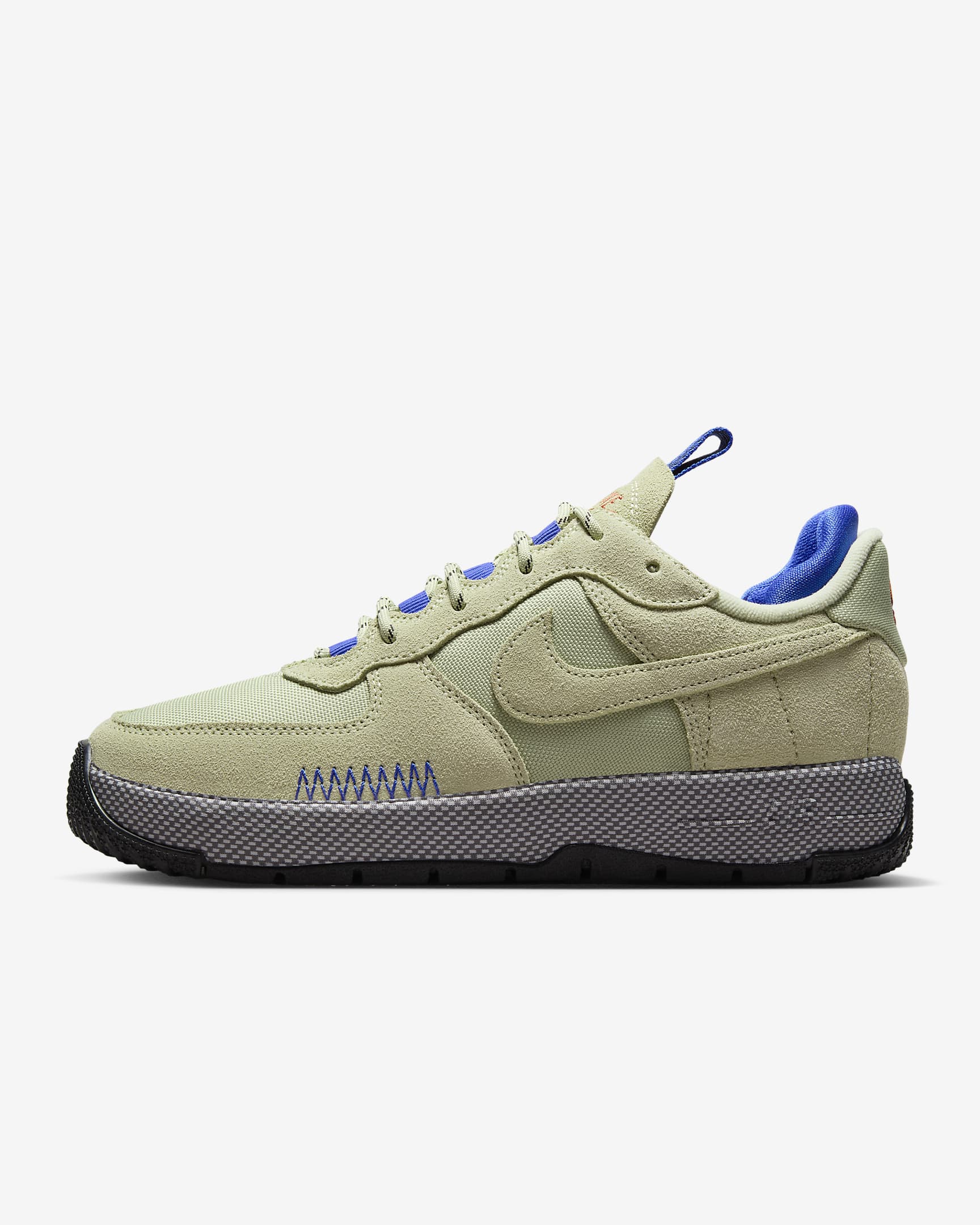 Nike Air Force 1 Wild Women's Shoes - Olive Aura/Aquarius Blue/Ashen Slate/Racer Blue