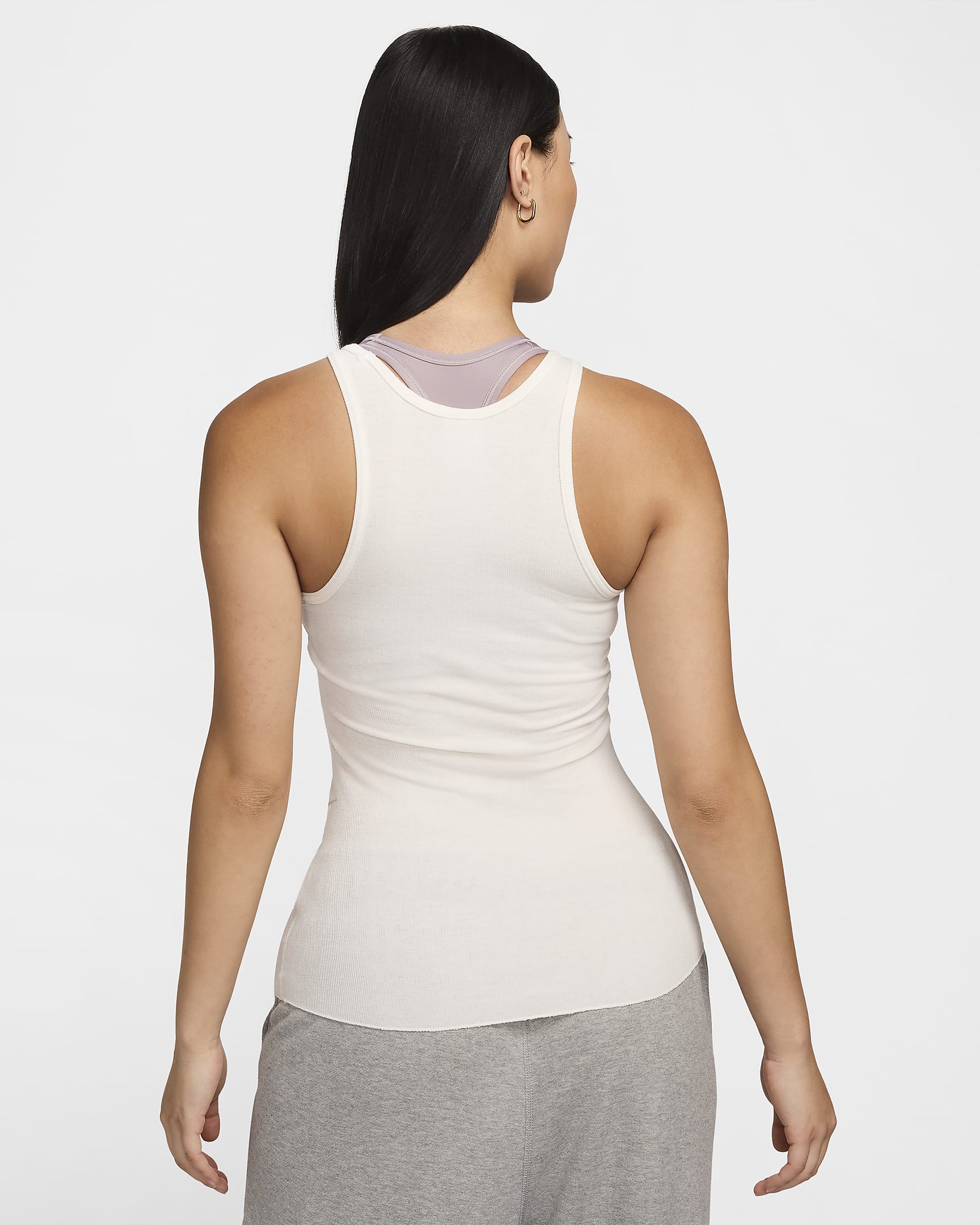 Nike Sportswear Women's Ribbed Tank Top - Sail/Sail