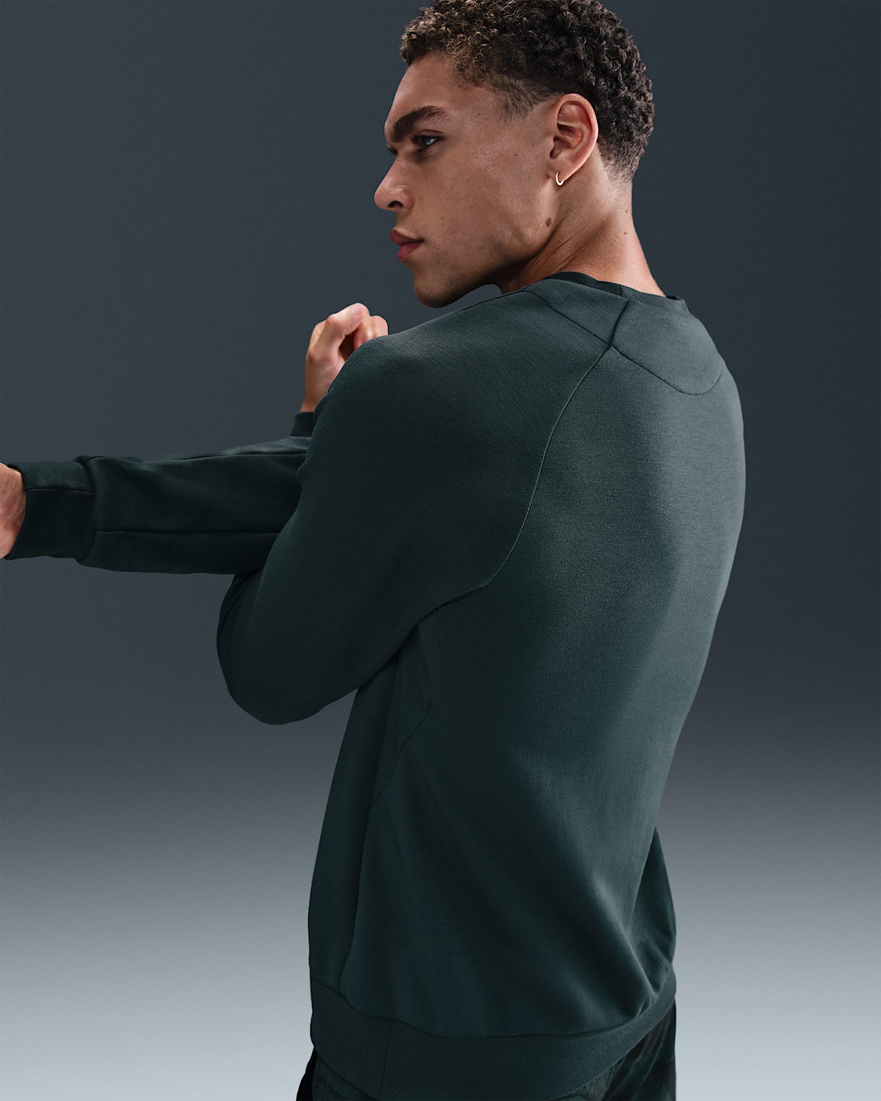 Nike Primary Fleece Men's Dri-FIT UV Performance Crew - Seaweed/Seaweed