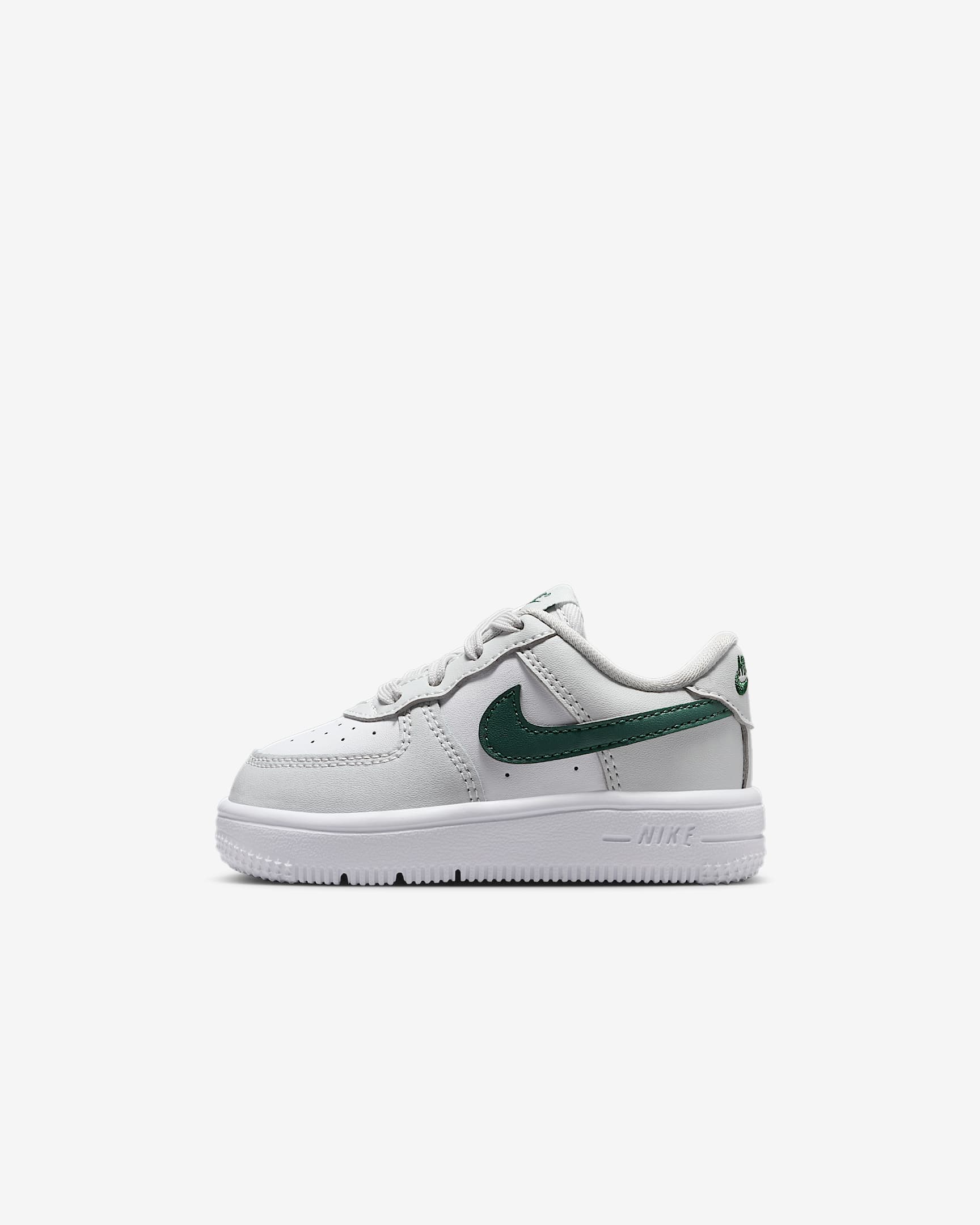 Nike Force 1 Low Baby/Toddler Shoes - Photon Dust/Fir/Gum Medium Brown/White