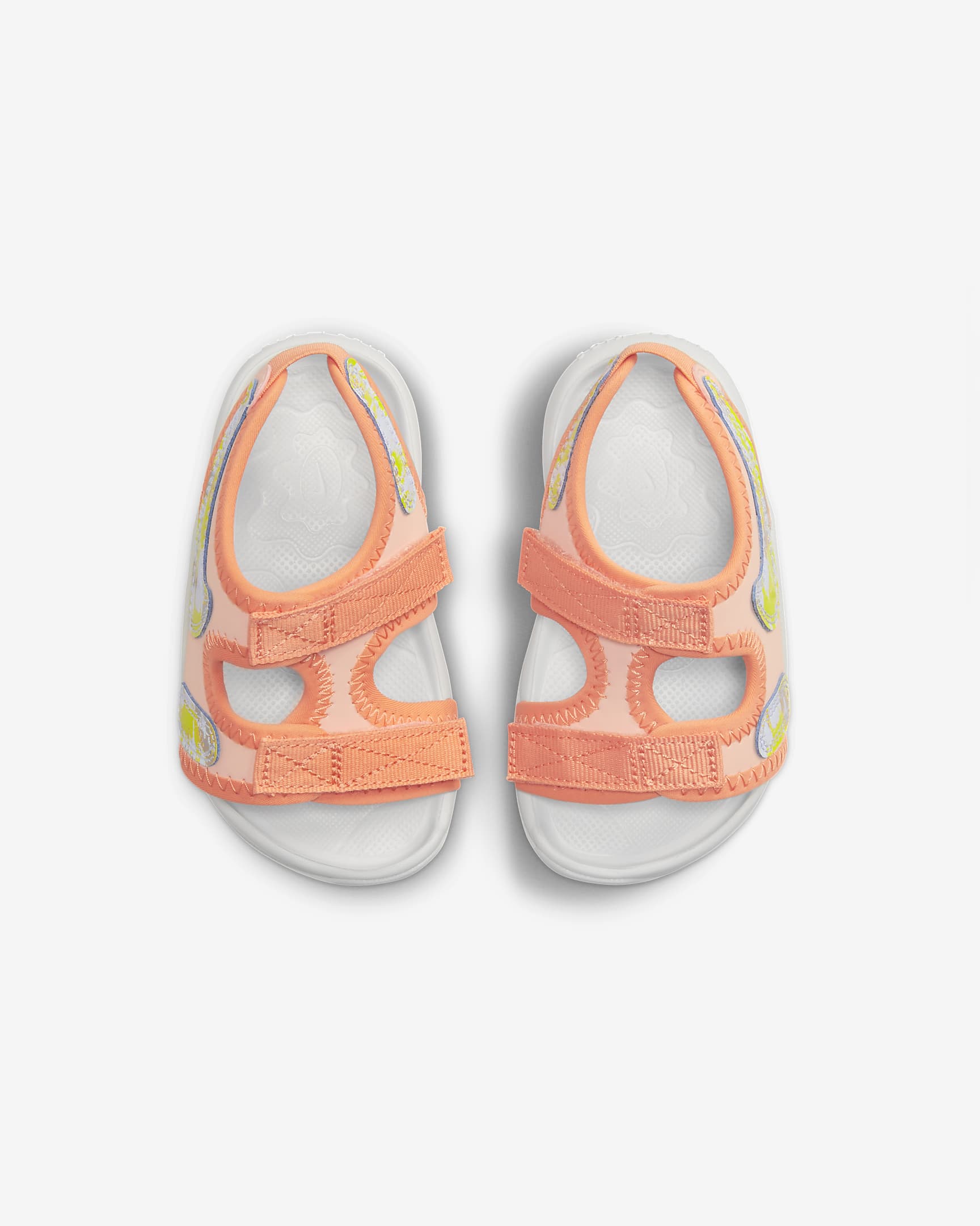 Παντόφλες Nike Sunray Adjust 6 SE για βρέφη και νήπια - Arctic Orange/Photon Dust/Orange Trance/Πολύχρωμο