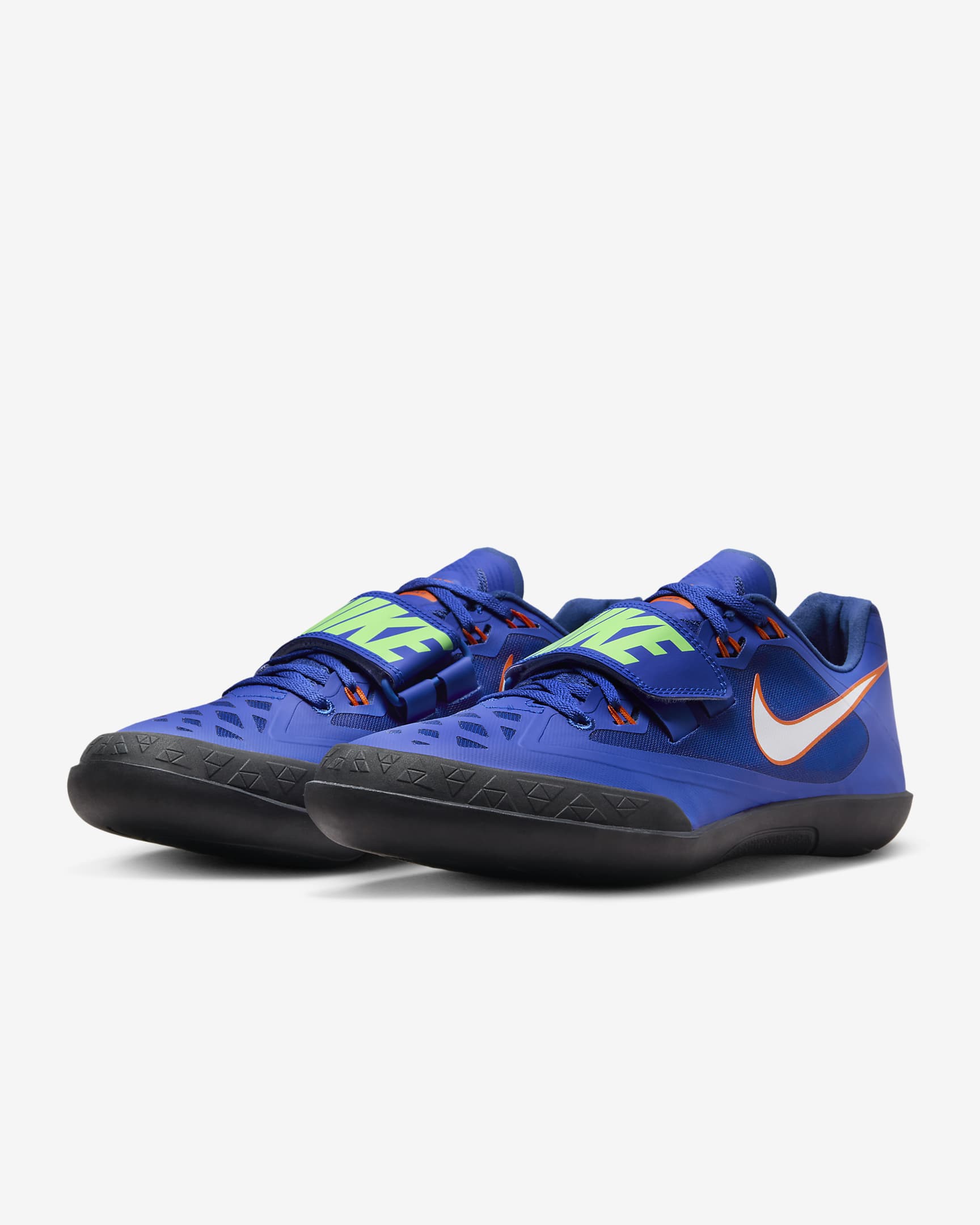 Nike Zoom SD 4 Athletics Throwing Shoes - Racer Blue/Lime Blast/Safety Orange/White