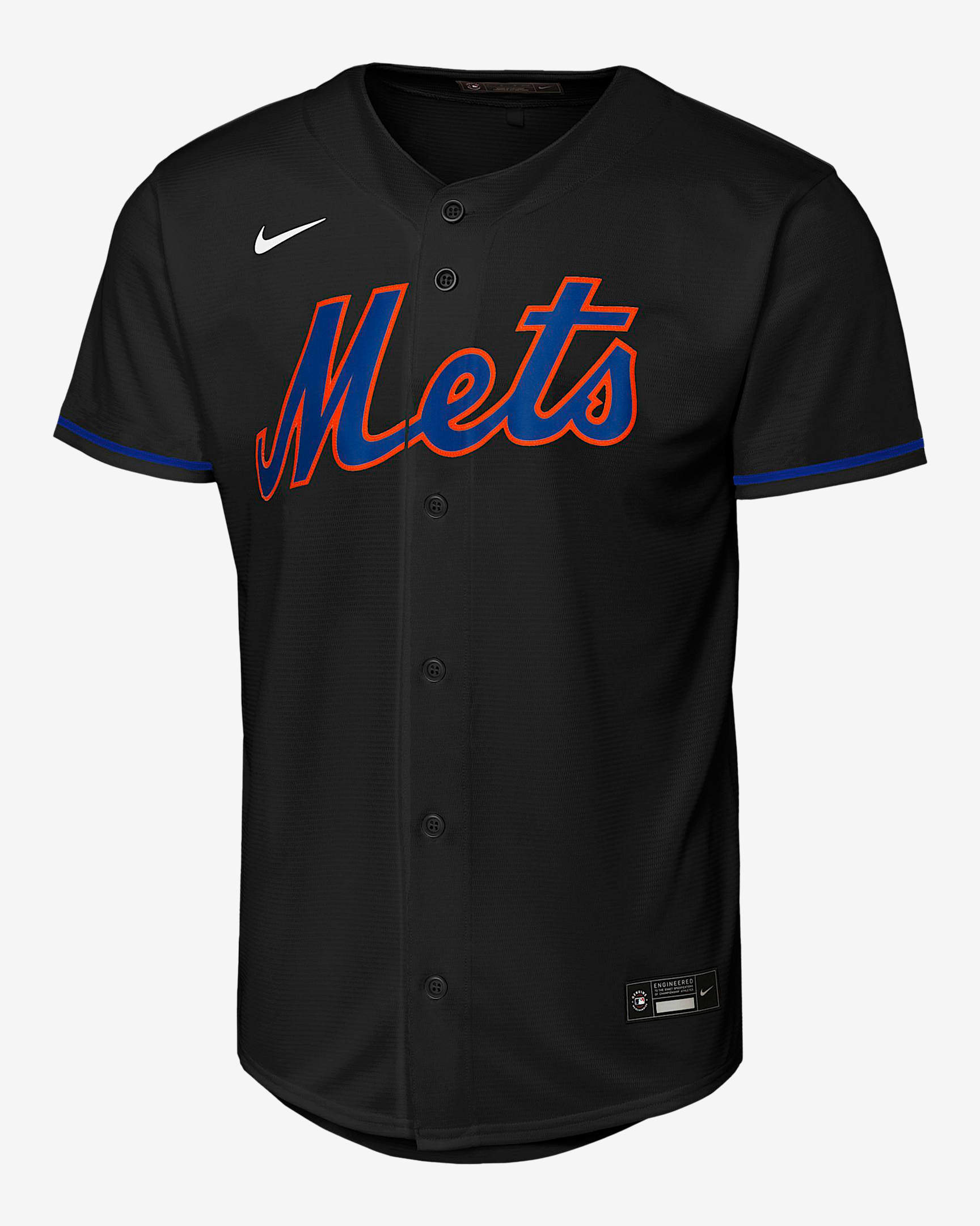 Jersey Nike de la MLB Replica para niños talla grande New York Mets - Negro