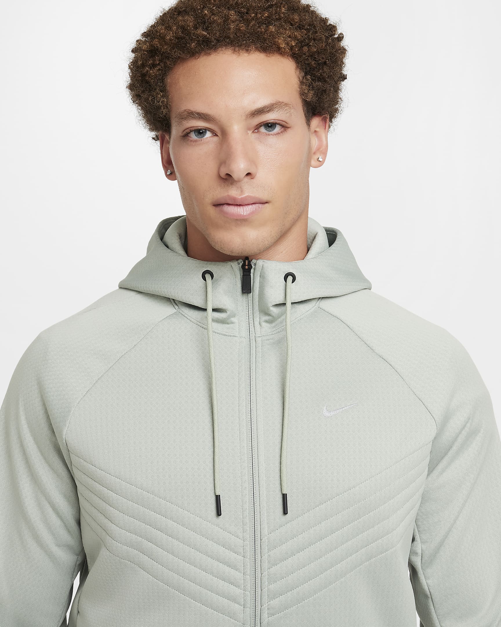 Veste d'hiver à zip déperlante Therma-FIT Nike Therma Sphere pour homme - Jade Horizon/Noir/Jade Horizon