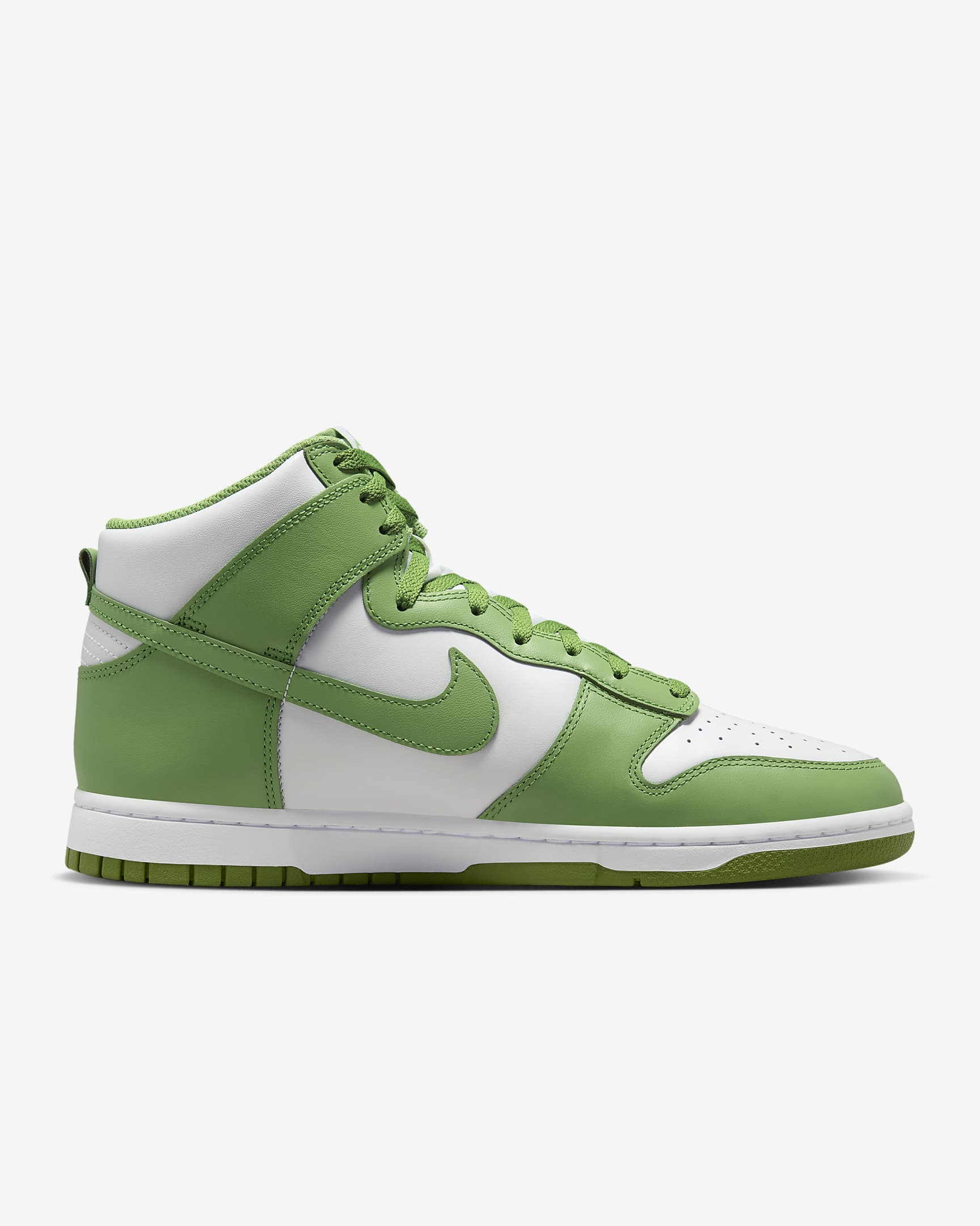 Nike Dunk High Retro Men's Shoes - White/White/Chlorophyll